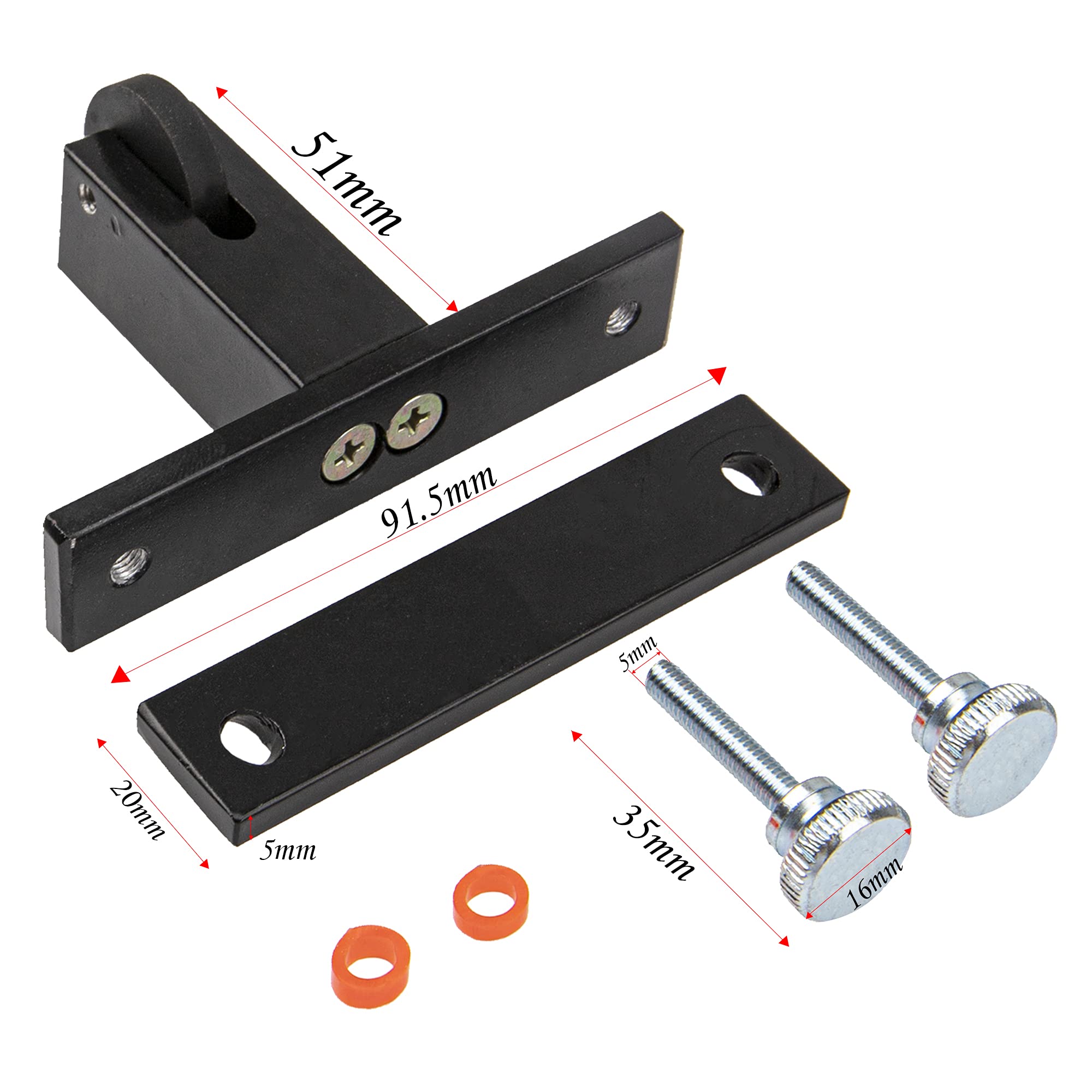 1Pcs Yootones Violin Bridge Fitting Tool Violin Metal Bridge Holder Compatible With Adjustable Violin Luthier Tool (Black)