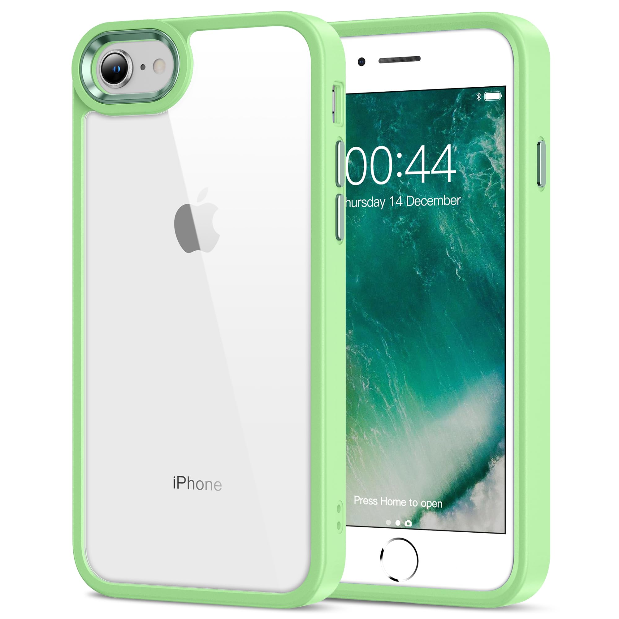HOOMIL for iPhone SE 3rd/2nd Gen, iPhone 7/iPhone 8, Non-Yellowing, Drop Protection, Anti-Scratch Transparent Hard Back Phone Co