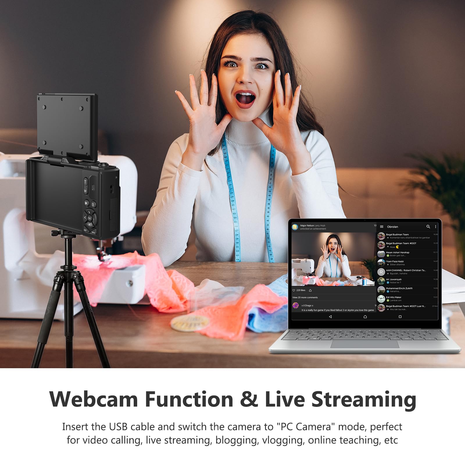 4K Digital Camera For Photography, 64Mp Vlogging Camera For Youtube With 3' 180� Flip Screen, 18X Digital Zoom Point And Shoot Camara With 32Gb Micro Sd Card For Beginner (Black)