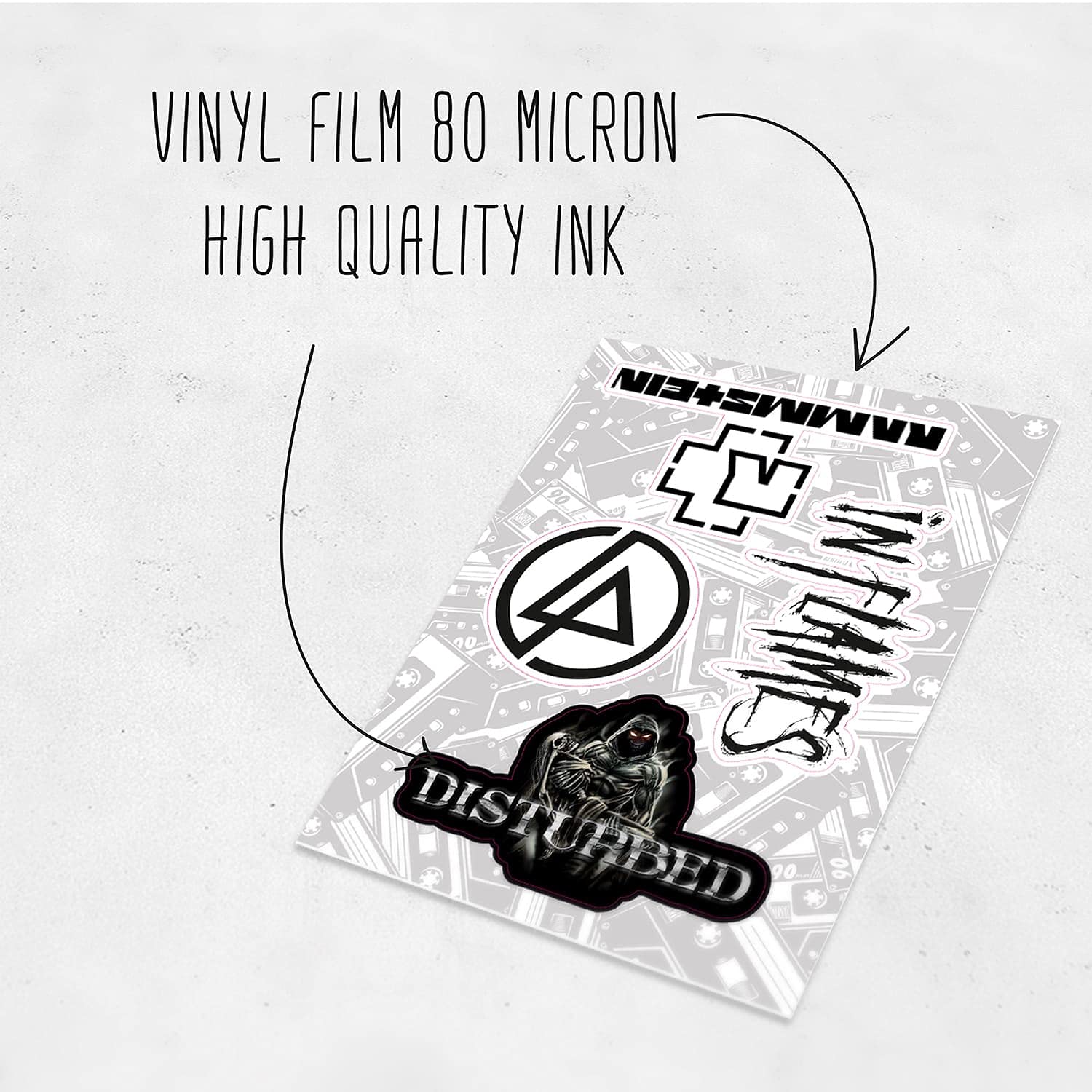 Bulbacraft Legendary Rock Band Stickers   Heavy Metal Laptop Decals   Vinyl Band Stickers For Adults, Rock Stickers And Decals,