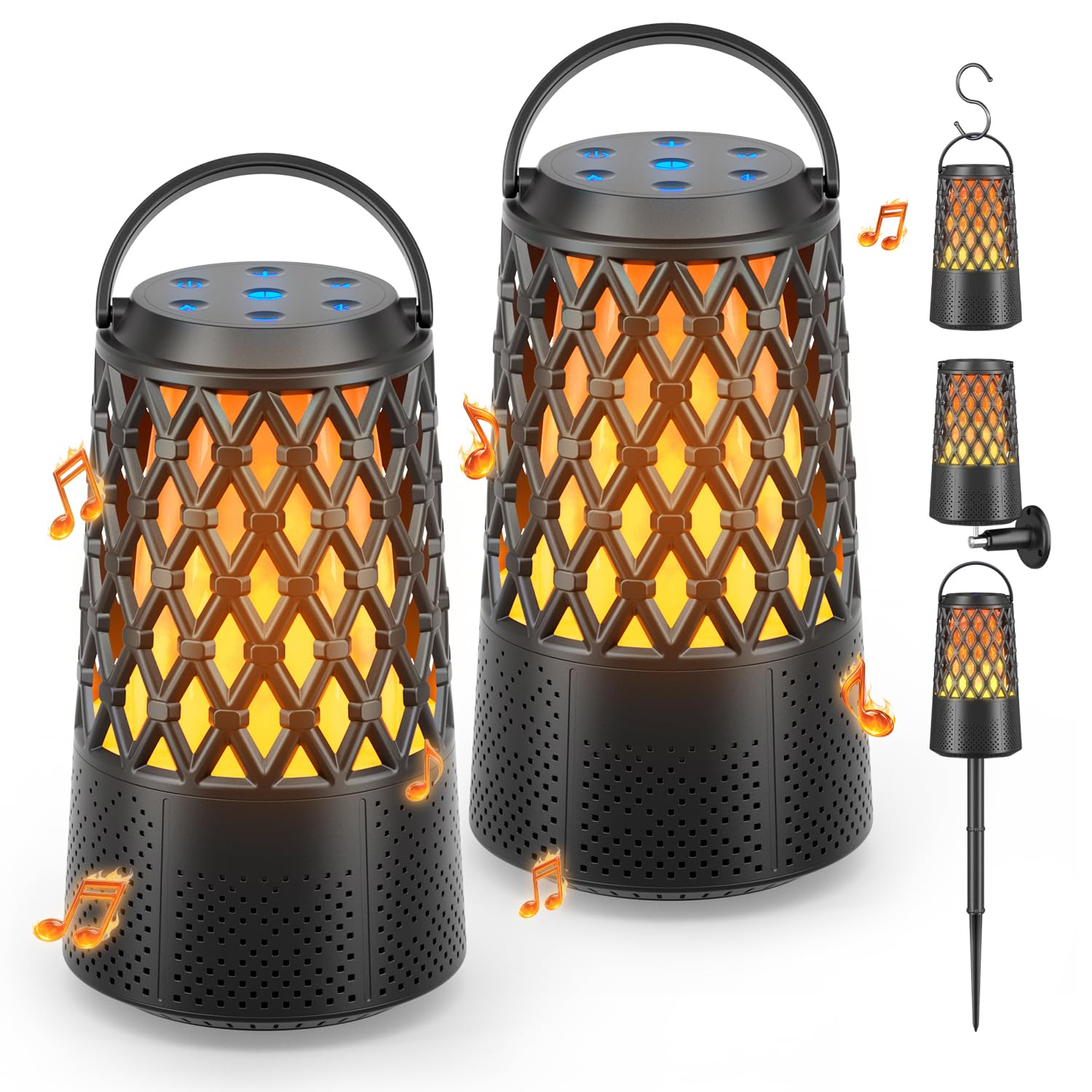 2025 Outdoor Speakers, Gift for Men, Bluetooth 5.3 Speakers Wireless IPX6 Waterproof, Auto-Pairing, Multi-Sync Up to 100-Speaker