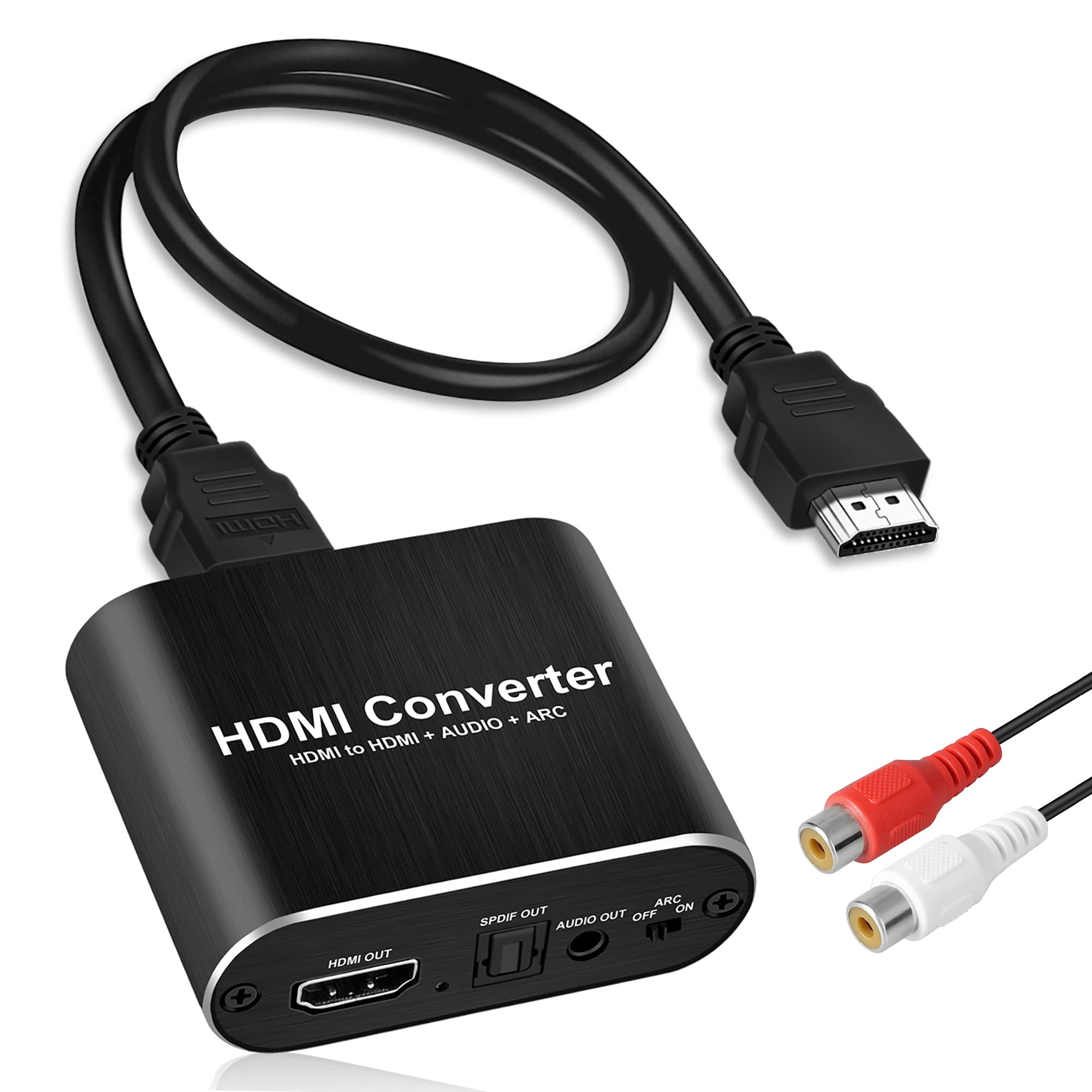 4K@60Hz Hdmi Audio Extractor, Avedio Links Hdmi To Hdmi + Optical Toslink Spdif + 3.5Mm Aux Stereo Audio Out, Hdmi Audio Convert
