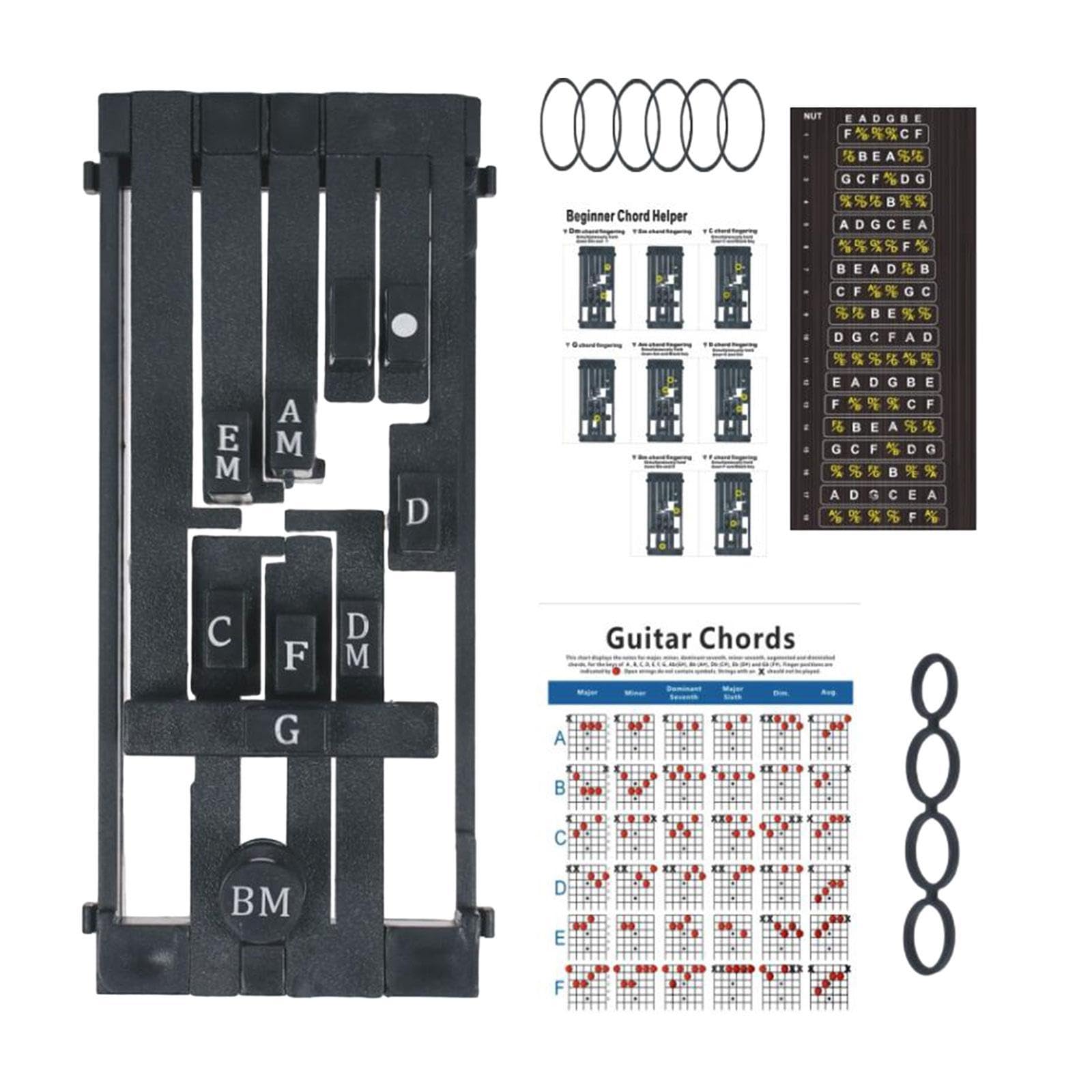 THE STYLE SUTRA Guitar Aid Chord Accessories Guitar Chord Changer for Home Anywhere Beginner black