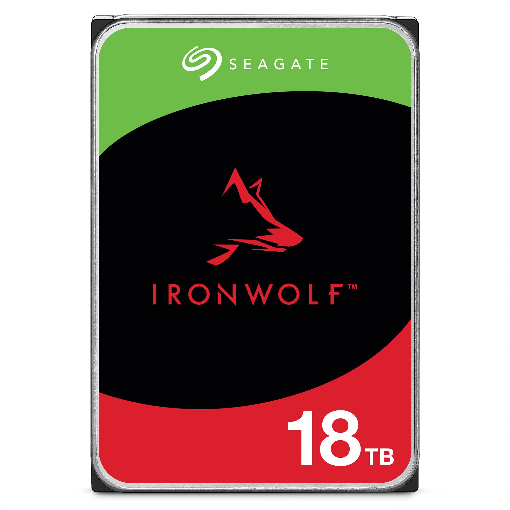 Seagate IronWolf 18TB NAS Internal Hard Drive HDD � CMR 3.5 Inch SATA 6Gb/s 7200 RPM 256MB Cache for RAID Network Attached Storage, Rescue Services � Frustration Free Packaging (ST18000VNZ00)