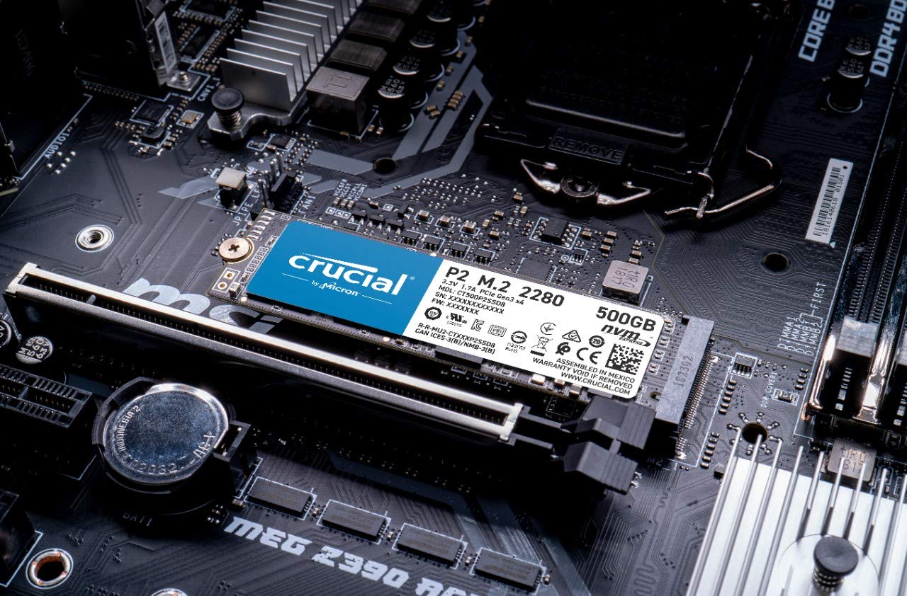 Crucial P2 1Tb 3D Nand Nvme Pcie M.2 Ssd Up To 2400Mb/S   Ct1000P2Ssd8