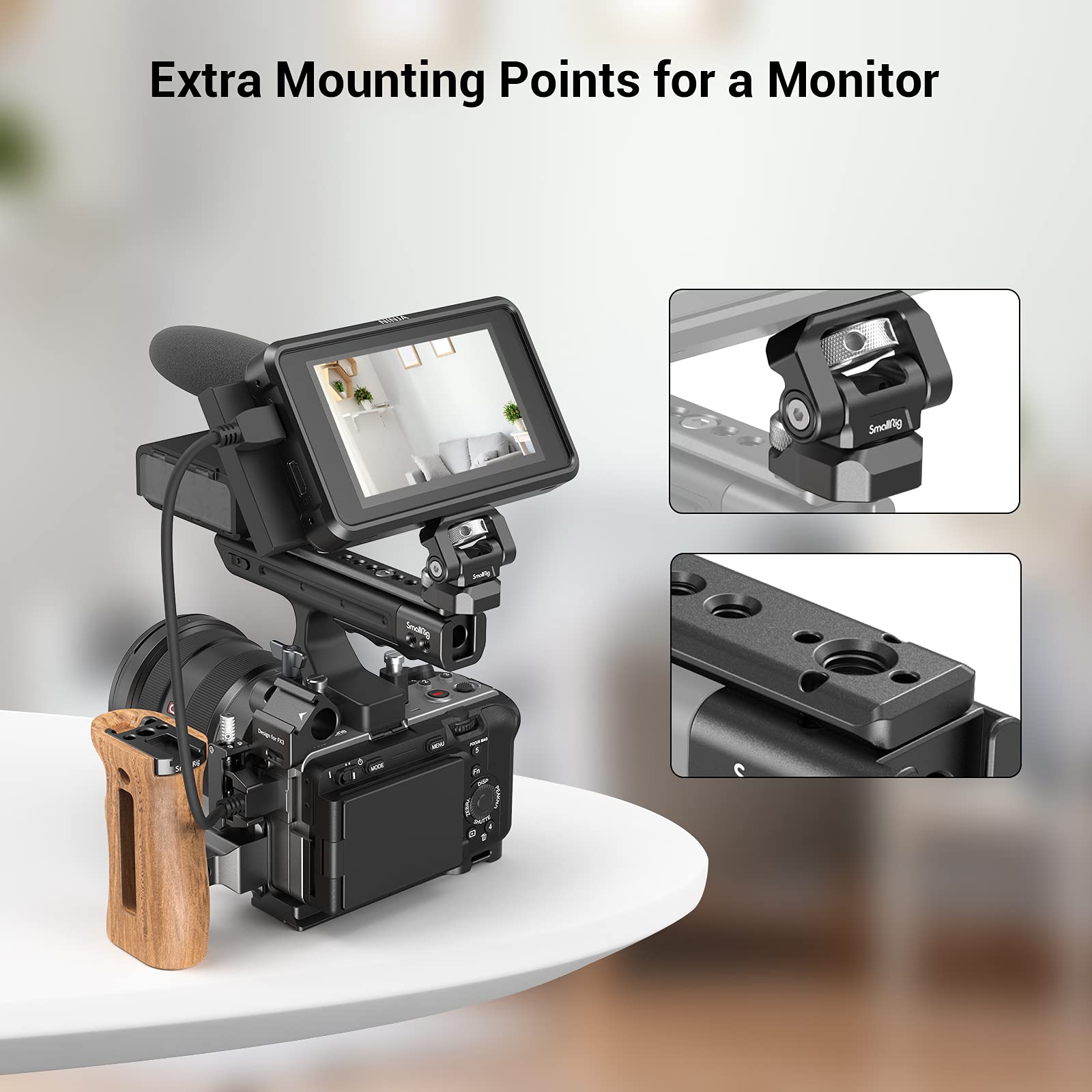 Smallrig Fx3 / Fx30 Xlr Handle Extension Rig For Sony - Md3490