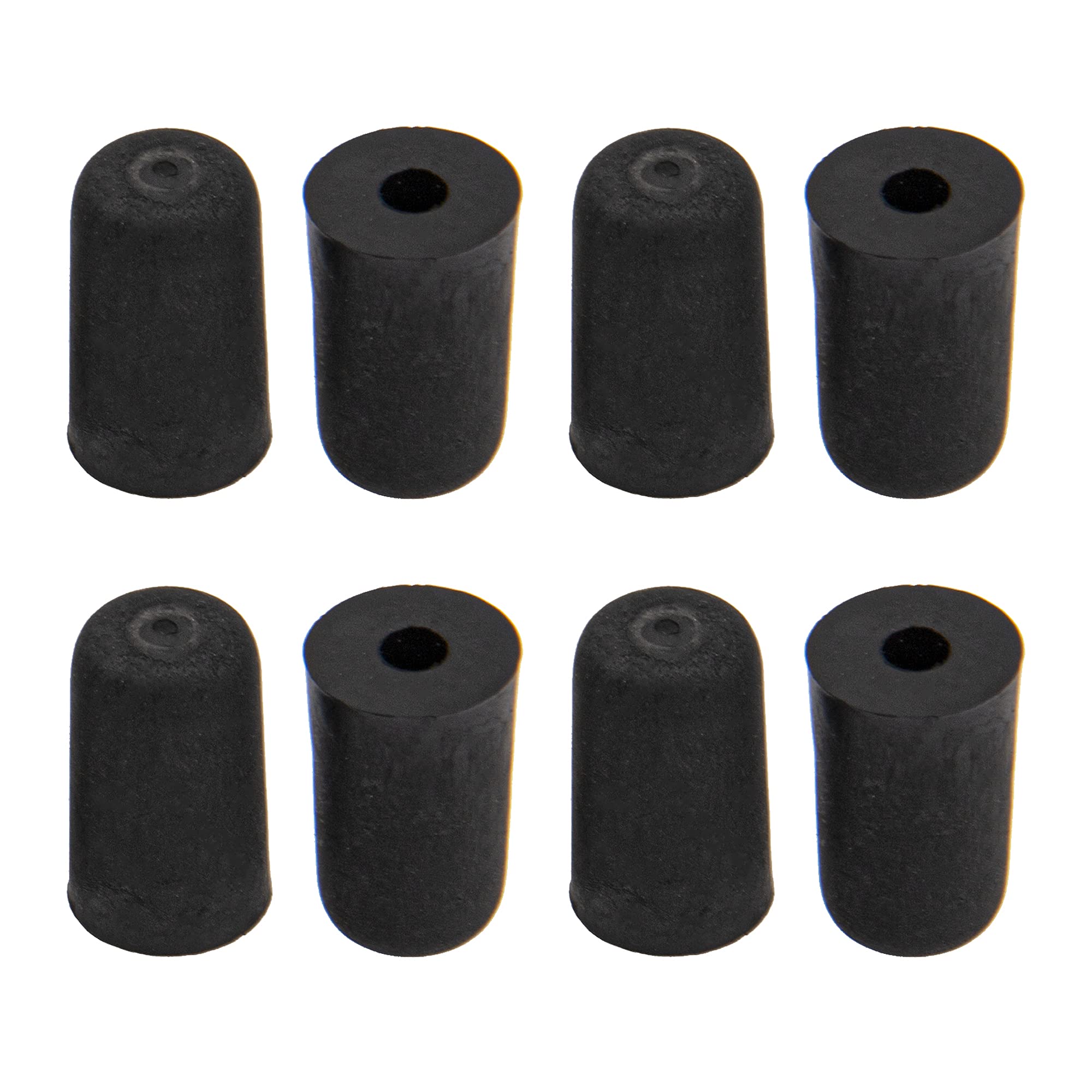 8Pcs Yootones Cello Endpin Rubber Tip Double Bass Endpin Rubber Tip Stopper Protector End Cap Compatible With Accessory Instrume