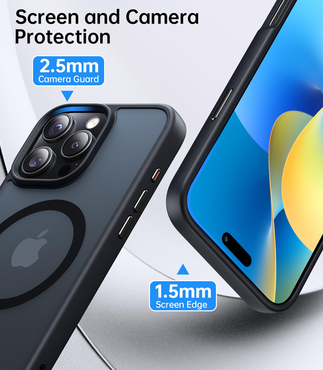 Meifigno Magnetic Case Designed For Iphone 16 Pro Max 6.9, Compatible With Magsafe, Military Grade Protection, Translucent Matte