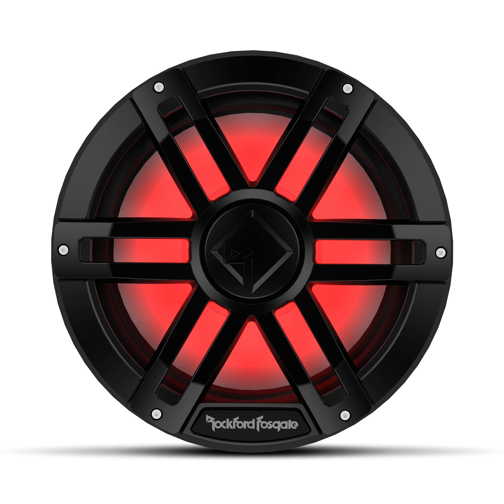 Rockford Fosgate M1D4 12B Color Optix 12' Dvc 4 Ohm Multicolor Led Lighted Marine Subwoofer   Black