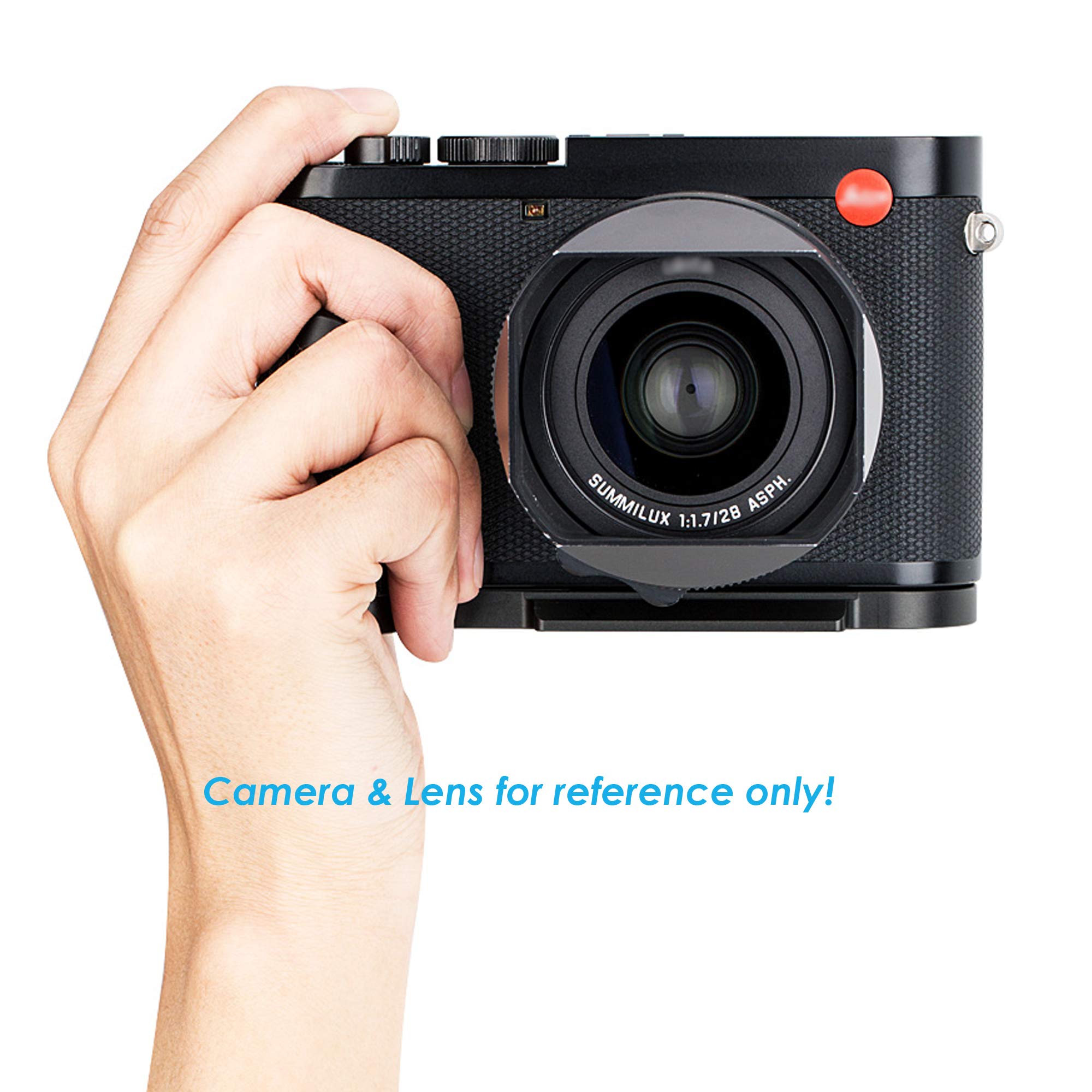 Jjc Hg Q2 Leica Q2 Hand Grip, Arca Swiss Type Quick Release Qr, Anti Slip Metal Holder Hand Grip, Aluminum Aloy, Compatible With