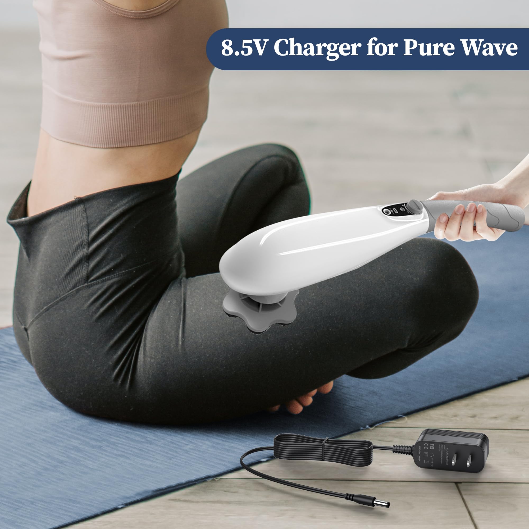 Purewave Adapter Plug 8.5V Charger For Pure Wave Cm 05 Cm 07 Cordless Massager Power Adapter ...