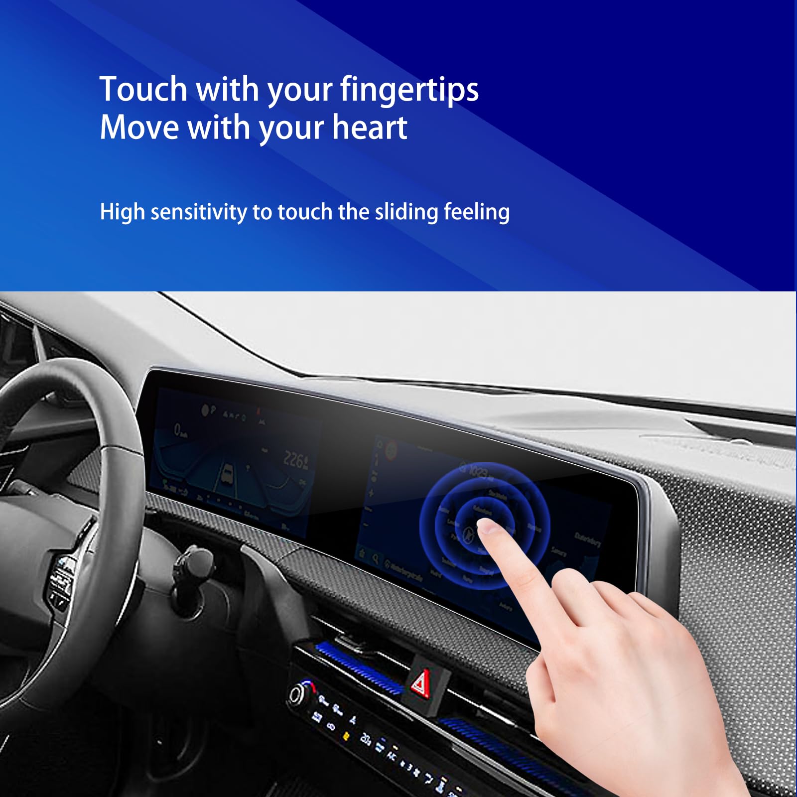 Xxciwp 2023 2024 Kia Ev6 Screen Protector For 2024 2023 2022 Kia Ev6 Dual 12.3Inch Plastic Screen Protector Hd Touchscreen Prote