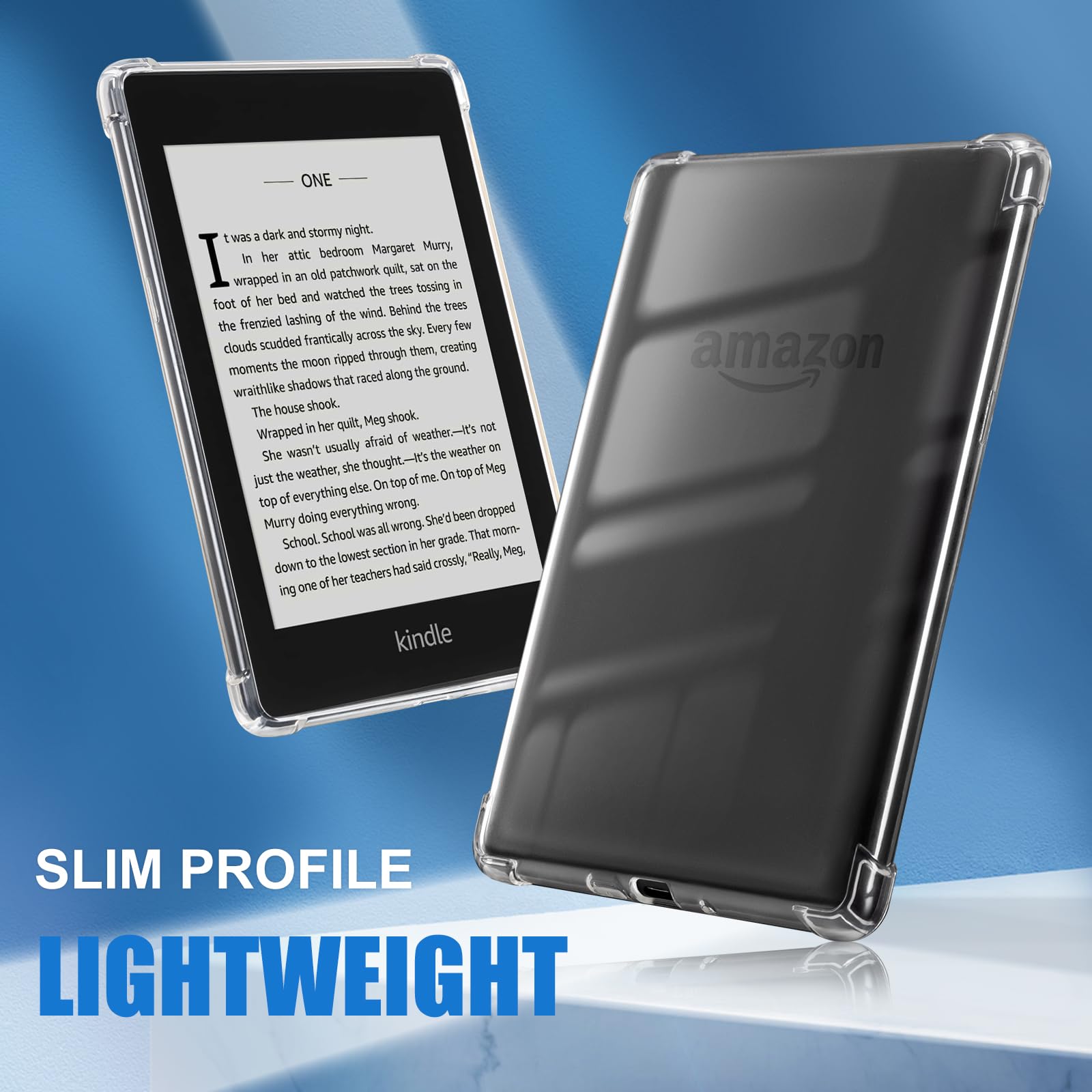 Cobak Clear Case For Kindle Paperwhite 10Th Generation 6'' And Signature Edition 2018 Released,Shockproof Ligthwheight Slim Soft