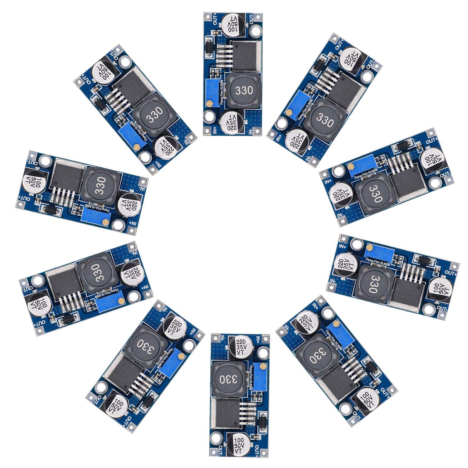 Valefod Xl6009 Dc To Dc Boost Converter 3.0 30V To 5 35V Step Up Transformer Power Module, Pack Of 10