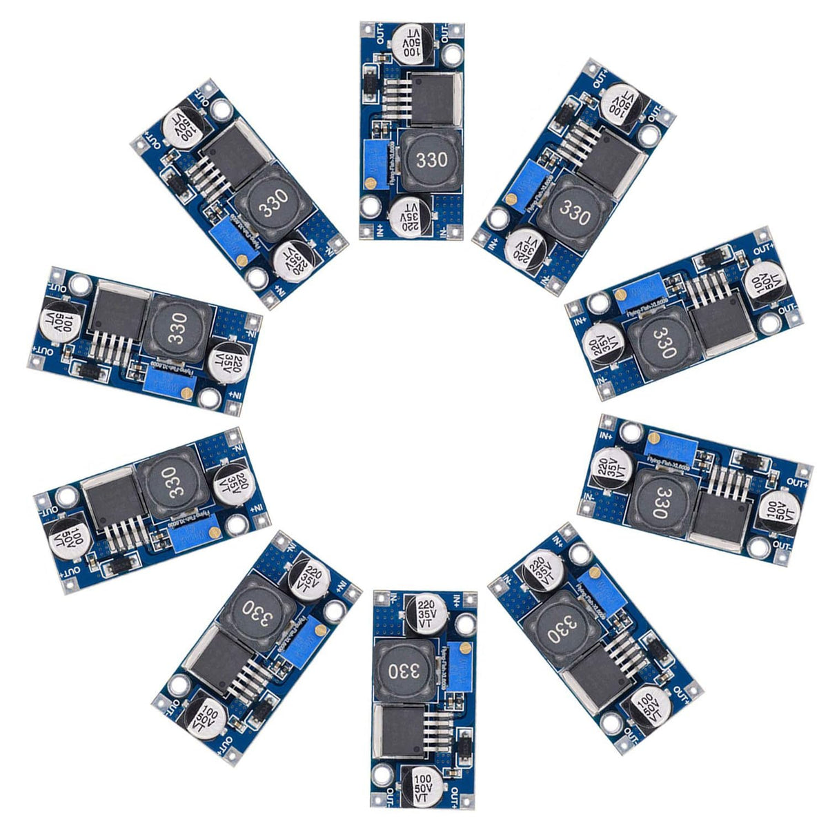 Valefod Xl6009 Dc To Dc Boost Converter 3.0 30V To 5 35V Step Up Transformer Power Module, Pack Of 10