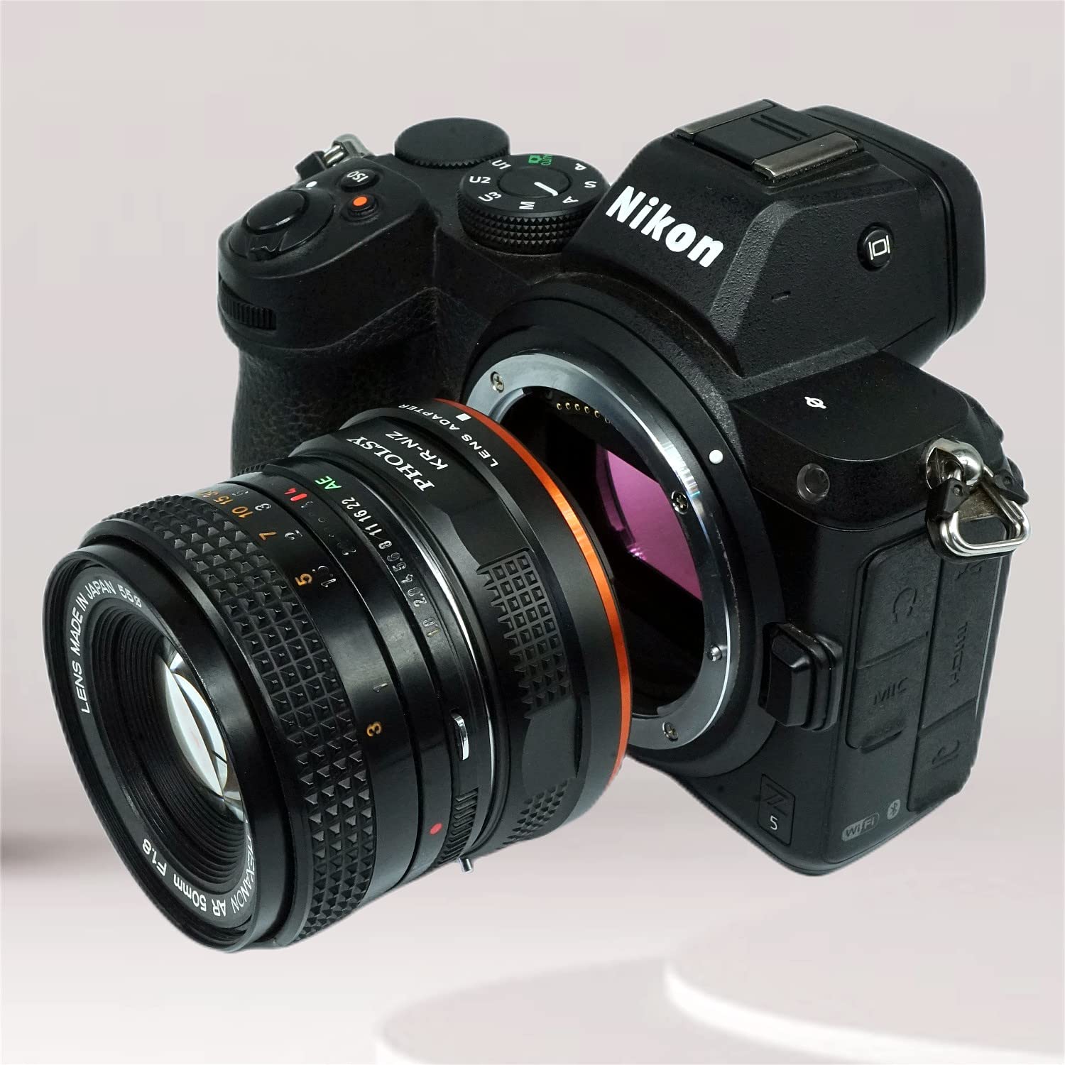 Pholsy Lens Mount Adapter Compatible With Konica Ar Lens To Nikon Z Mount Camera Body Compatible With Nikon Z Fc, Z30, Z9, Z8, Z