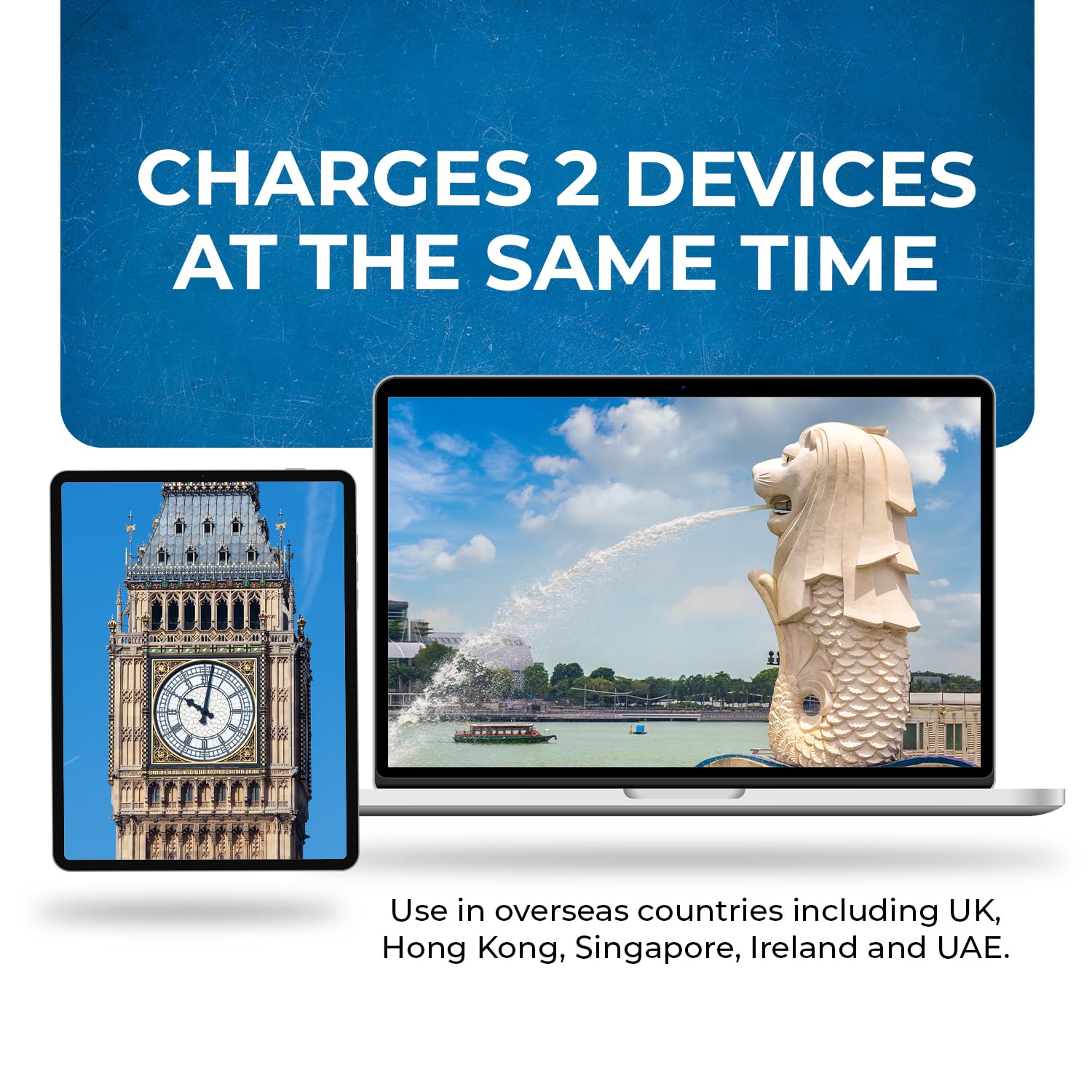 Orei Uk, Hong Kong Travel Adapter Plug, Adaptor 2 In 1, For Botswana, England, Uae, Dubai   Safe Grounded Connection   Universal