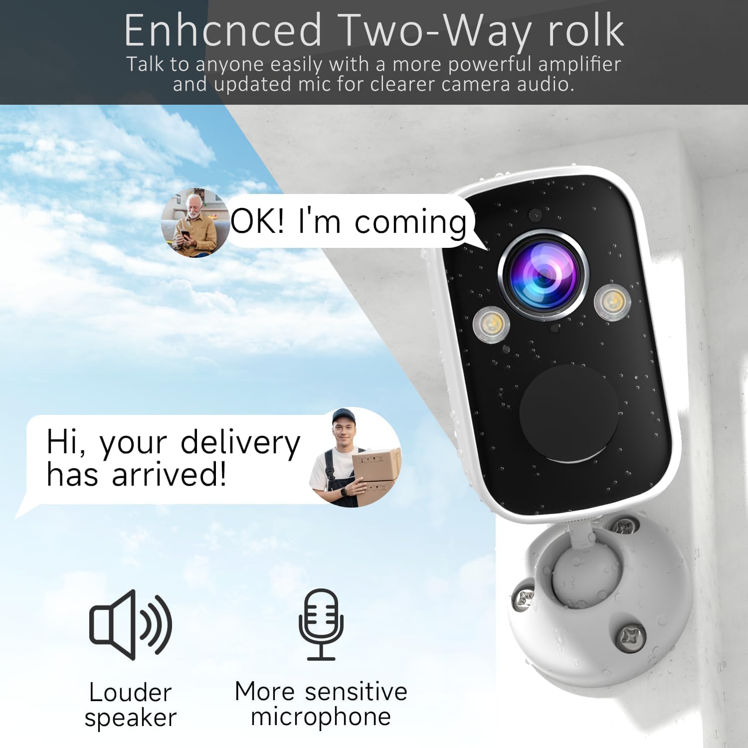 2Pack Security Cameras Wireless Outdoor, 2K Battery Wifi Surveillance Indoor Home Camera With Ai Motion Detection Spotlight Siren Alarm, Color Night Vision, 2 Way Talk, Waterproof, Cloud/Sd Storage