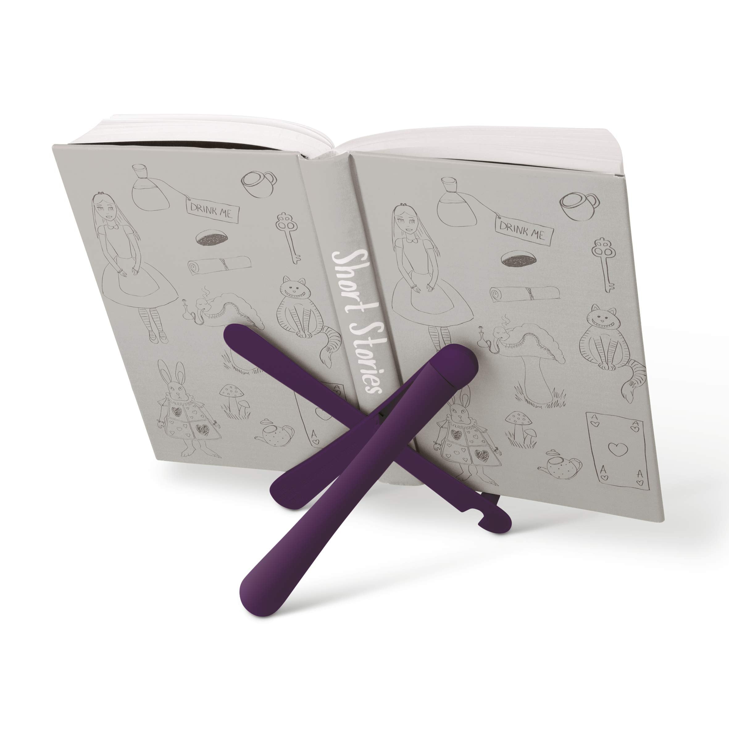 If The Hands Stand, Hands Free Reading Tablet & Book Holder   Aubergine