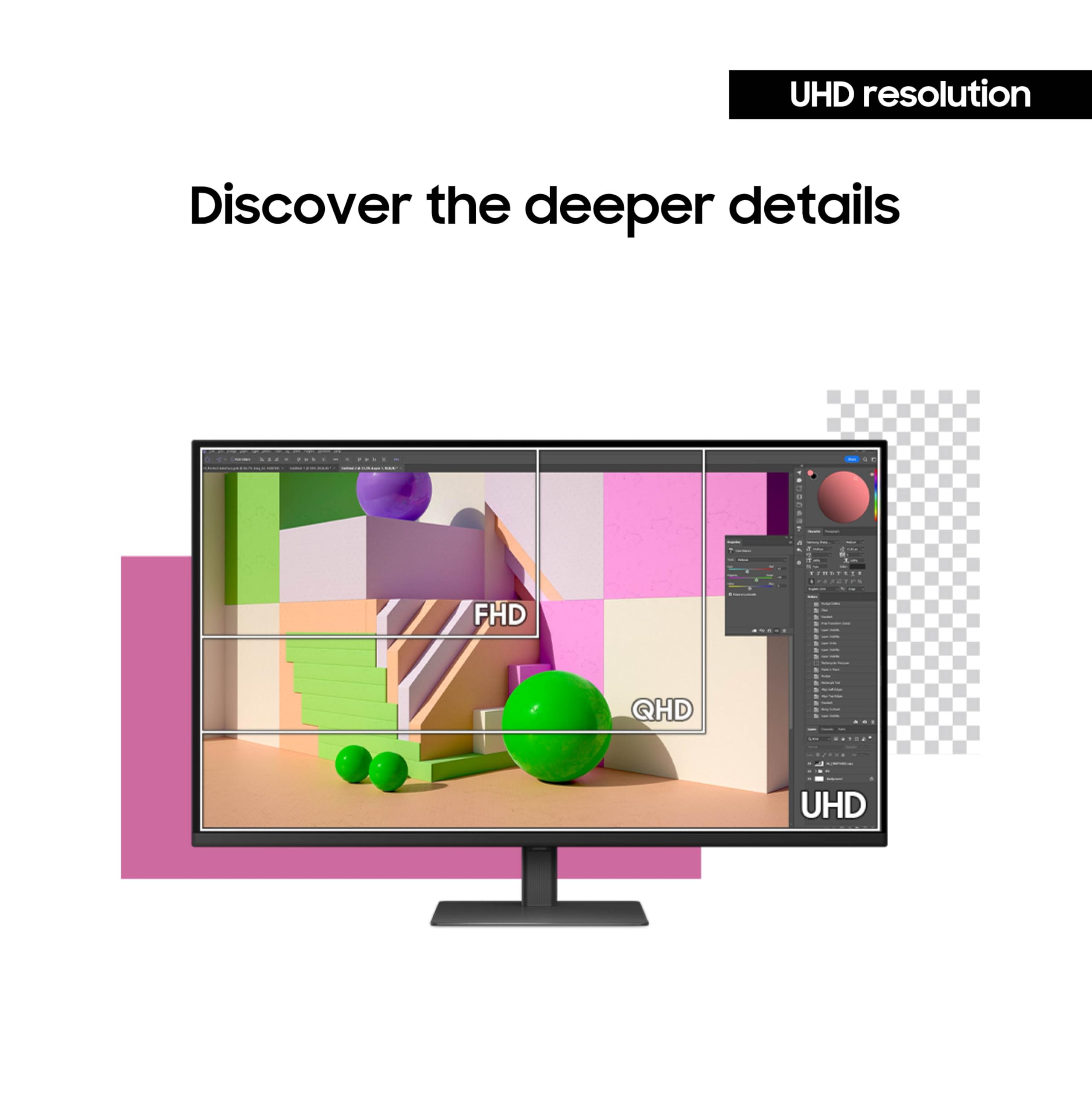 Samsung 37'' Viewfinity S7 (S70D) 4K Uhd Hdr10 High Resolution Monitor, Dp Port, Tuv-Certified, 2025, Ls37D700Eanxza