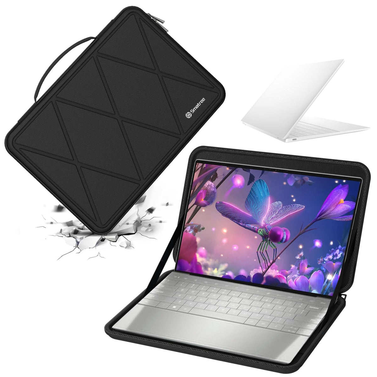 Smatree Hard EVA Protective Sleeve Case Compatible for 13 inch XPS 13 9345, Copilot+ PC, for DELL XPS 13 9350 9340 9320 9315 9310 7390, for 13.4 inch XPS 13 2 in 1/13 Plus Laptop Notebook Bag (X8017)