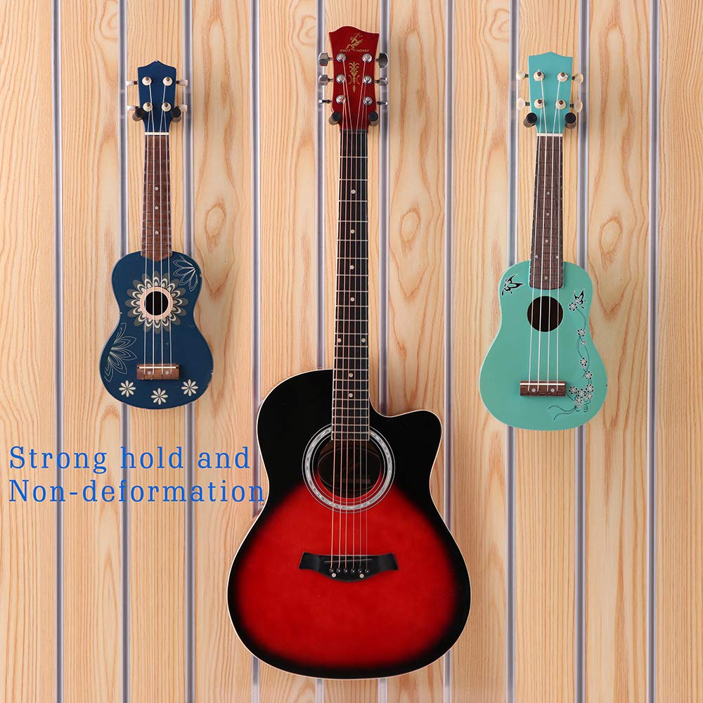 Honesty Guitar Hooks 6 Pack, Wall Mount Guitar Bracket   Perfectly Display In Music Retail Stores/Bedrooms/Bars