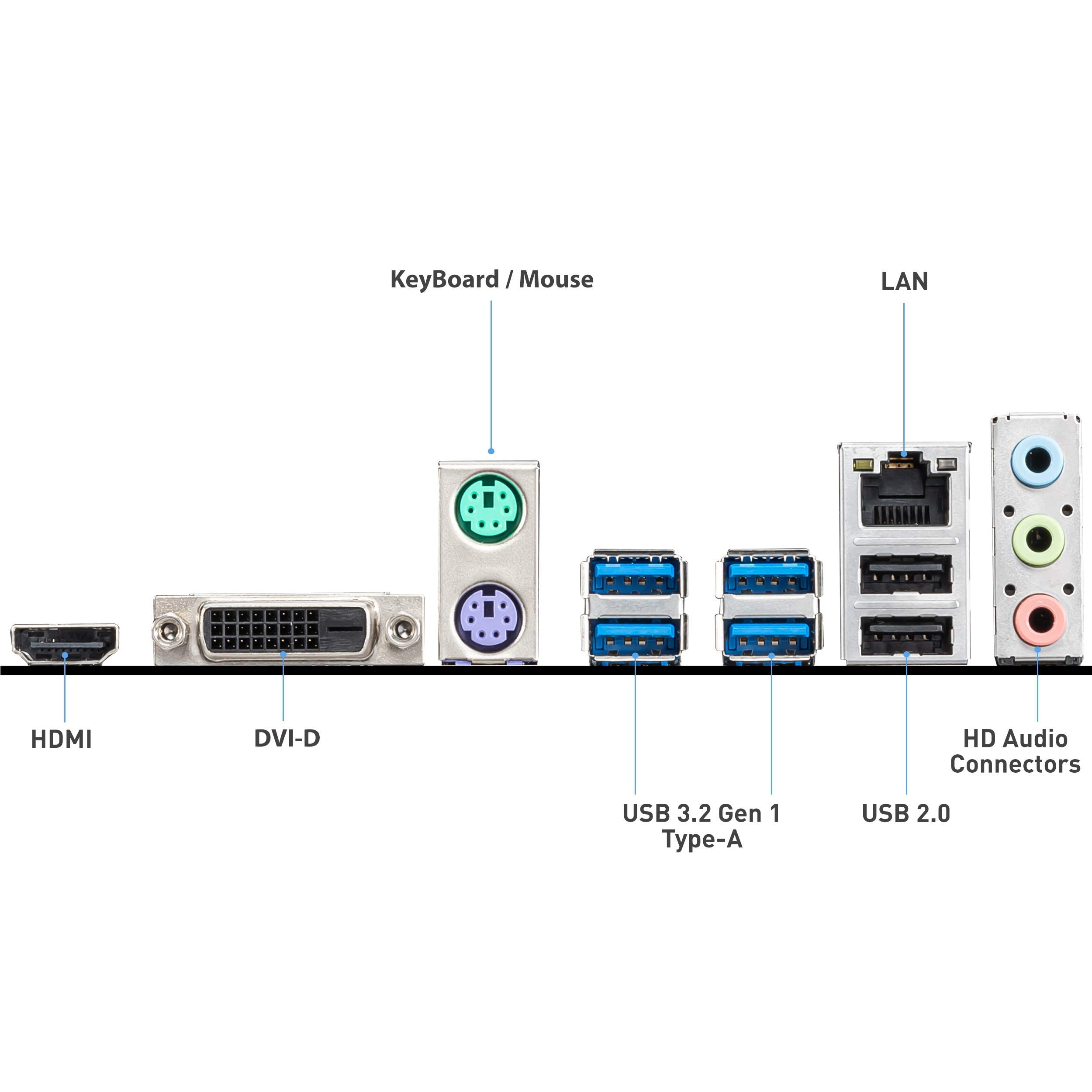 Msi A520M A Pro Gaming Motherboard (Amd Am4, Ddr4, Pcie 4.0, Sata 6Gb/S, Dual M.2, Usb 3.2 Gen 1, Dvi/Hdmi, Micro Atx)