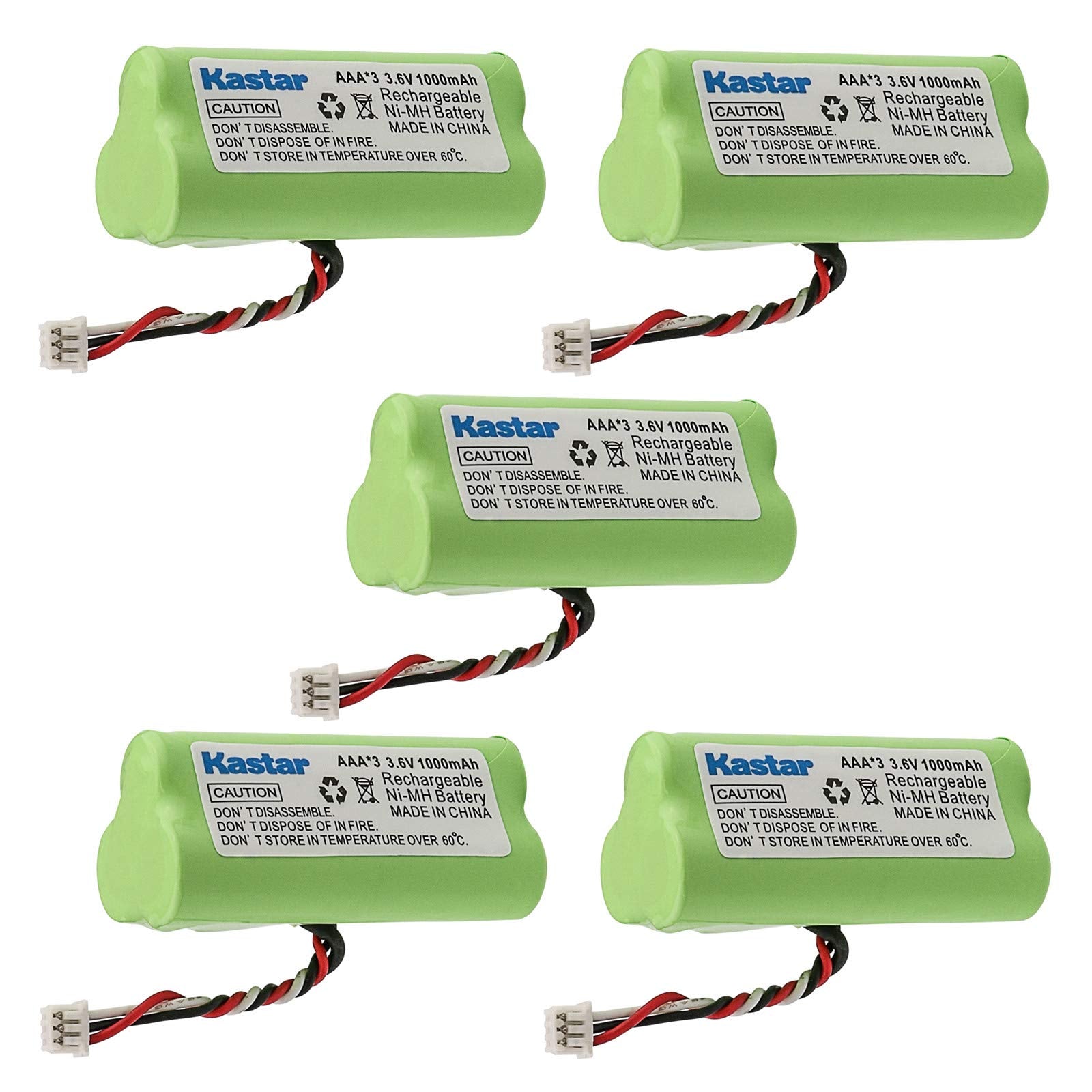 Kastar 5 Pack Aaa 3.6V 1000Mah Ni Mh Rechargeable Battery Replacement For Zebra/Motorola Symbol 82 67705 01 Symbol Ls 4278 Ls427