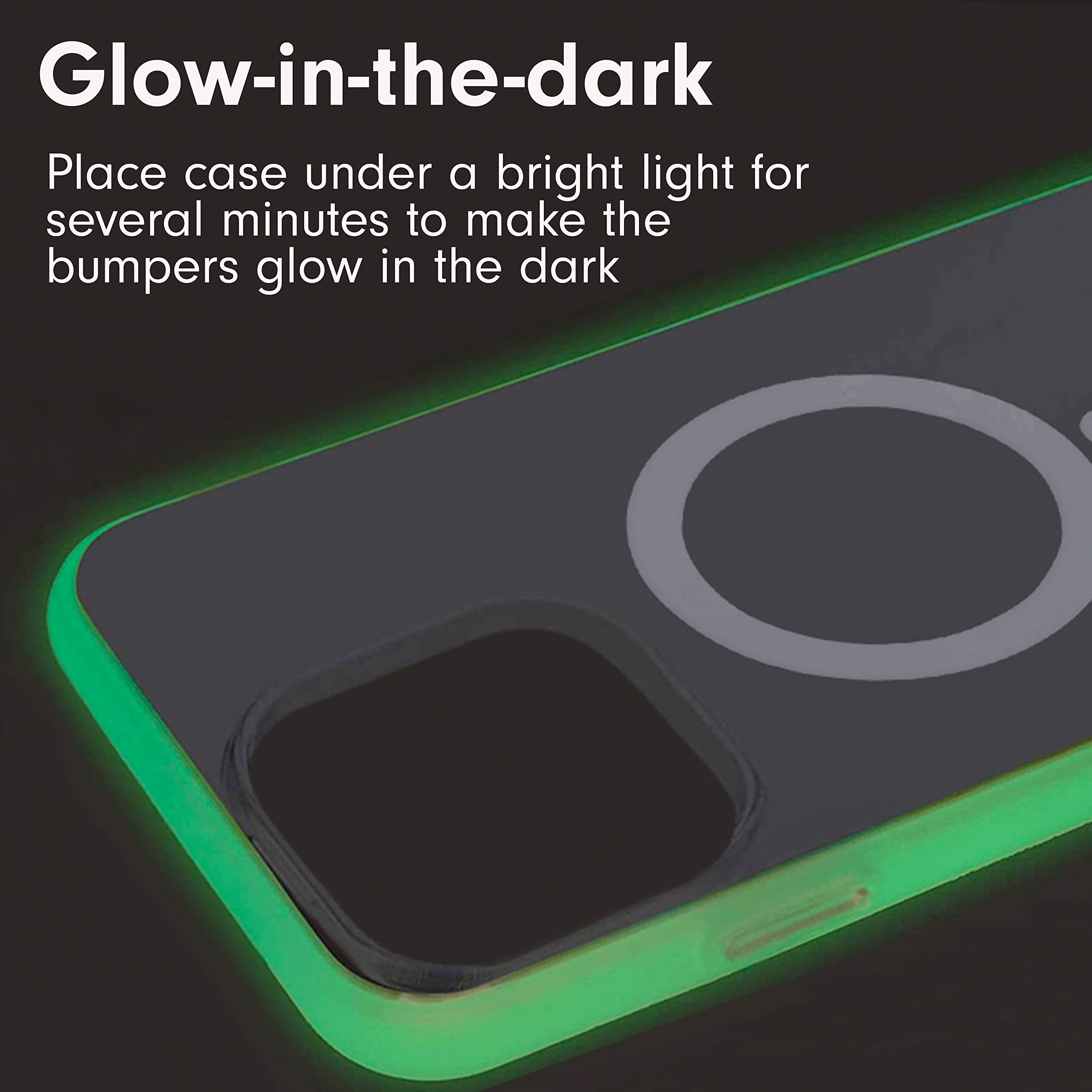 Sonix Glow In The Dark Case For Iphone 14 Pro Max | Compatible With Magsafe | 10Ft Drop Tested | Clear Glow