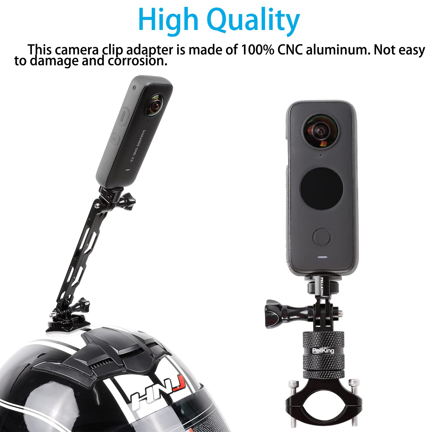 Pellking 1/4' Adapter Screw Head Camera Mount, Cnc Aluminum Alloy Tripod Conversion Adapter For Insta360 One X4 X3 X2 X/Dji Pocket 2/Gopro Camera Accessories