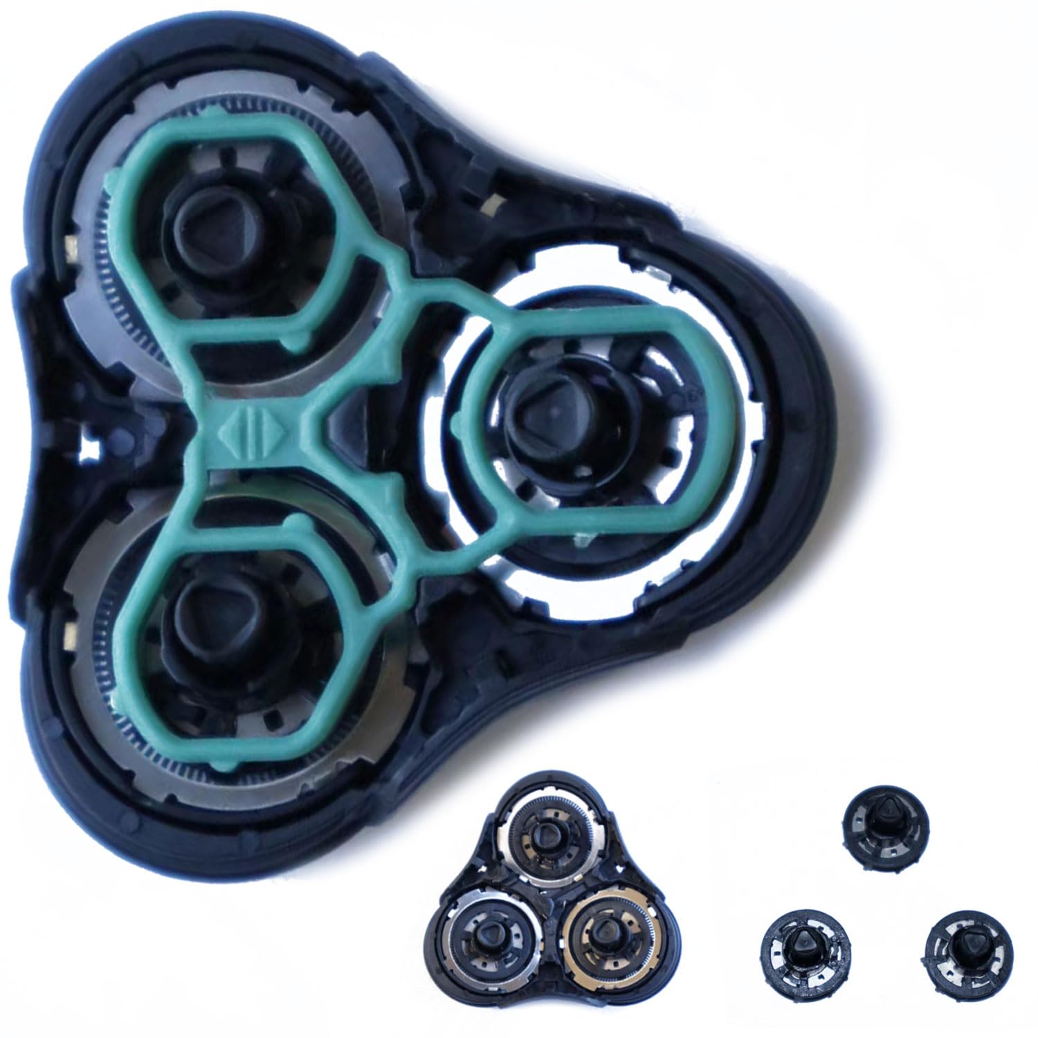 Gleway Rq11 Replacement Heads Compatible With Norelco Razors Compatible With Philips 2D Complete Head Shavers 1100 Series, 1150X