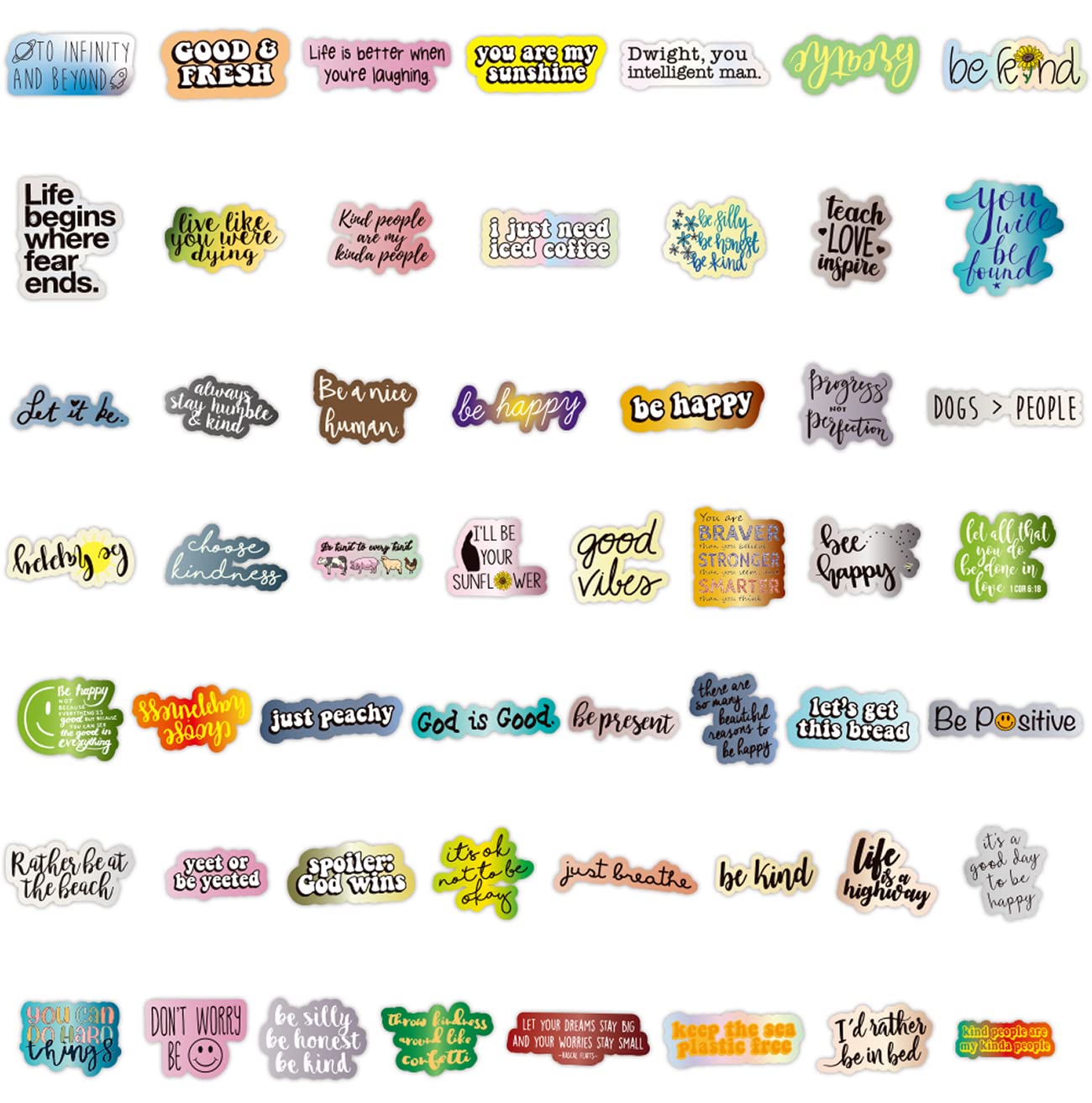 200Pcs Positive Affirmation Stickers, Inspirational Words Stickers For Students Teachers Kids Teens Adults, Motivational Quote S