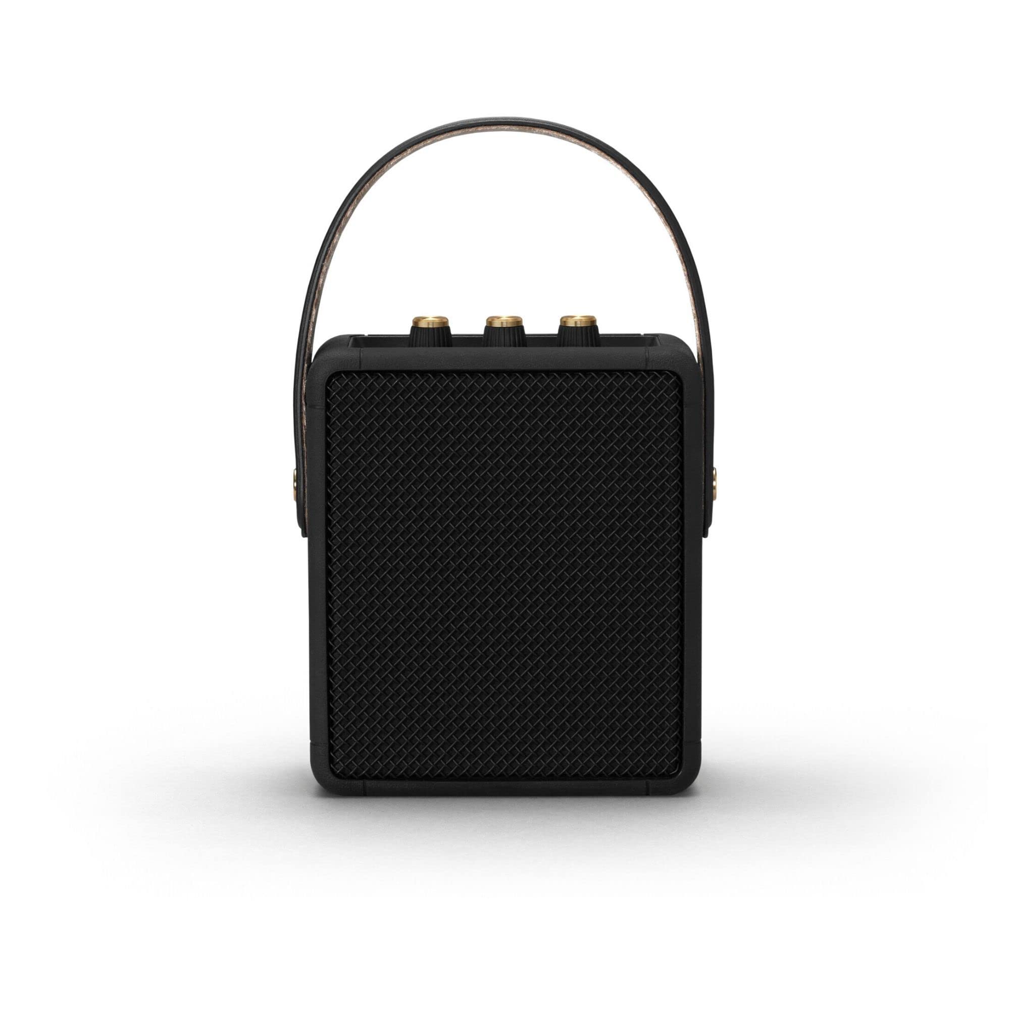 Marshall Stockwell Ii Portable Bluetooth Speaker, Black And Brass