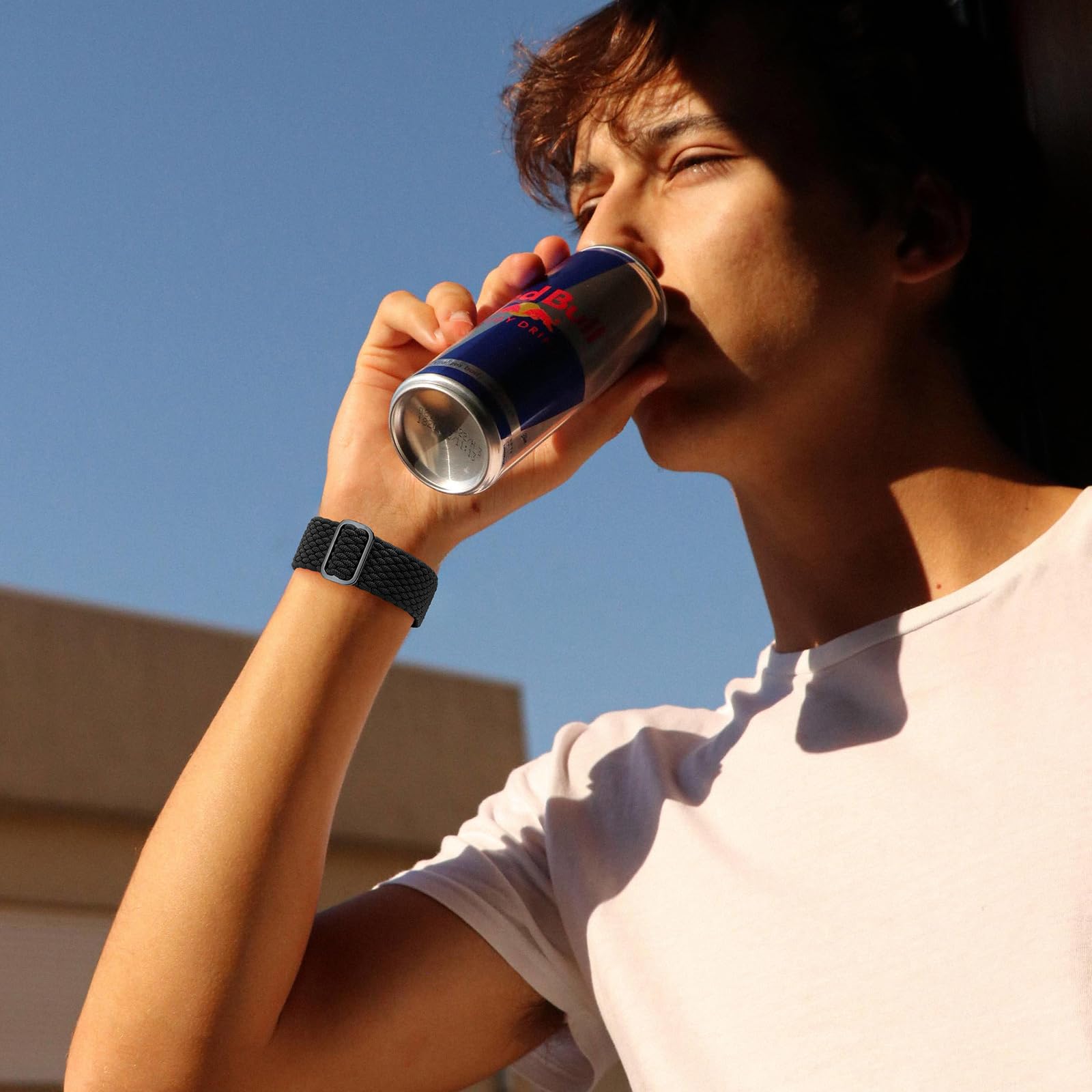 Braided Solo Loop Compatible With Apple Watch Band 38Mm 40Mm 41Mm Women Men, Adjustable Stretchy Bands Elastic Sport Wristbands