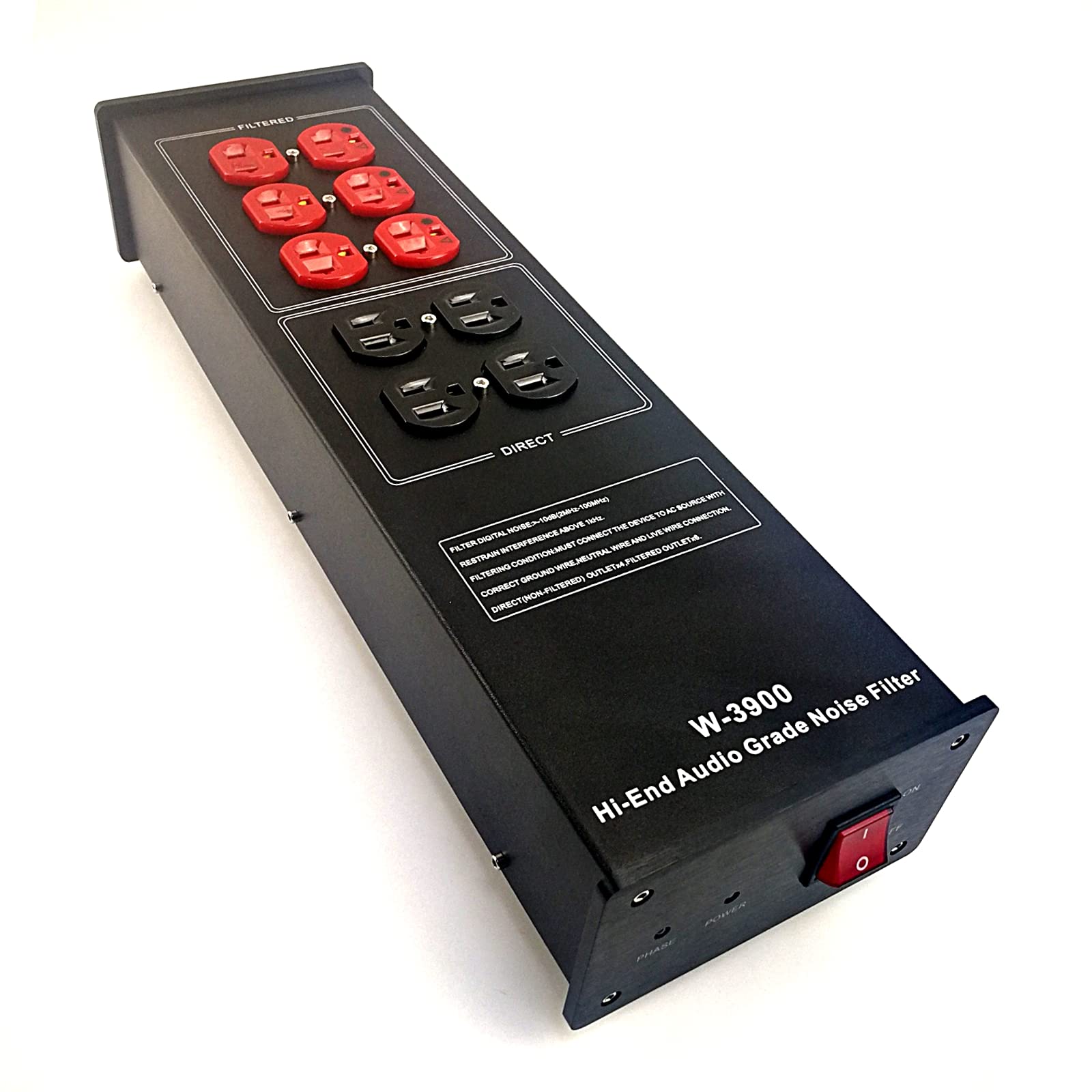 Ac Power Filter Power Conditioner   Waudio Ac Power Purifier With Surge Protector, Black