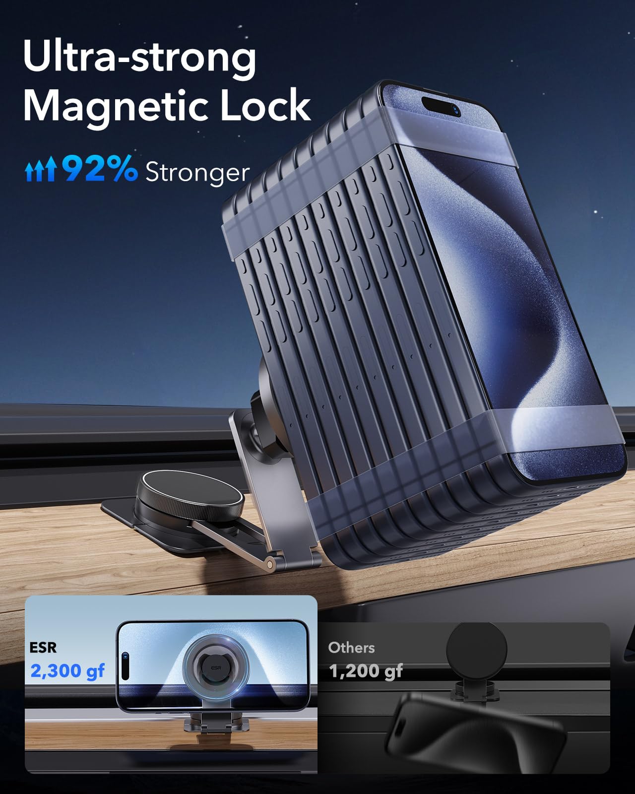 Esr For Magsafe Car Mount, Car Phone Holder, Tesla Touchscreen Car Mount, Magnetic Phone Holder For Car, For Iphone 17/16/16E/15