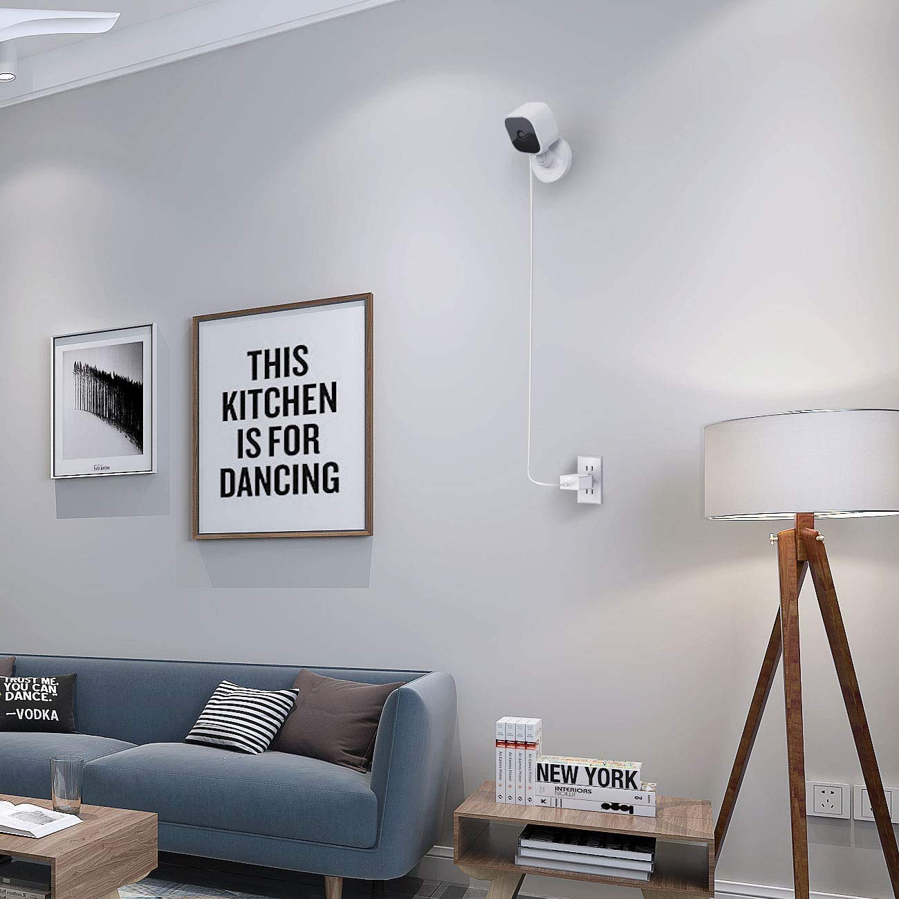 Vomenc 30Ft/9M Charger Cable For Blink Mini, Power Extension Usb Cable Compatible With Blink Mini Indoor Plug In Camera Extensio