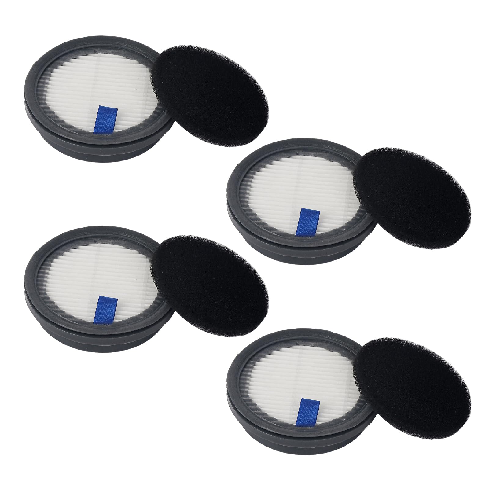 4 Pack Hepa Filters And 4 Pack Sponge Filters Replacement For Afoddon A200Pro/A200, Orfeld B08/C10A/C10G And Nequare S12 S25 S26