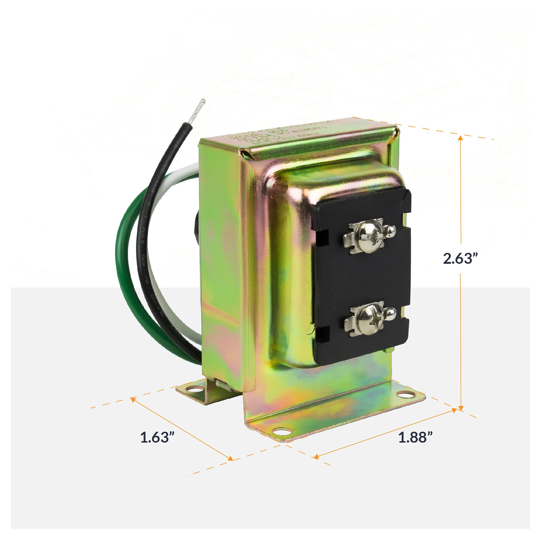 Newhouse Hardware 16Tr Doorbell Transformer, Wired 16V/10Va, Assorted
