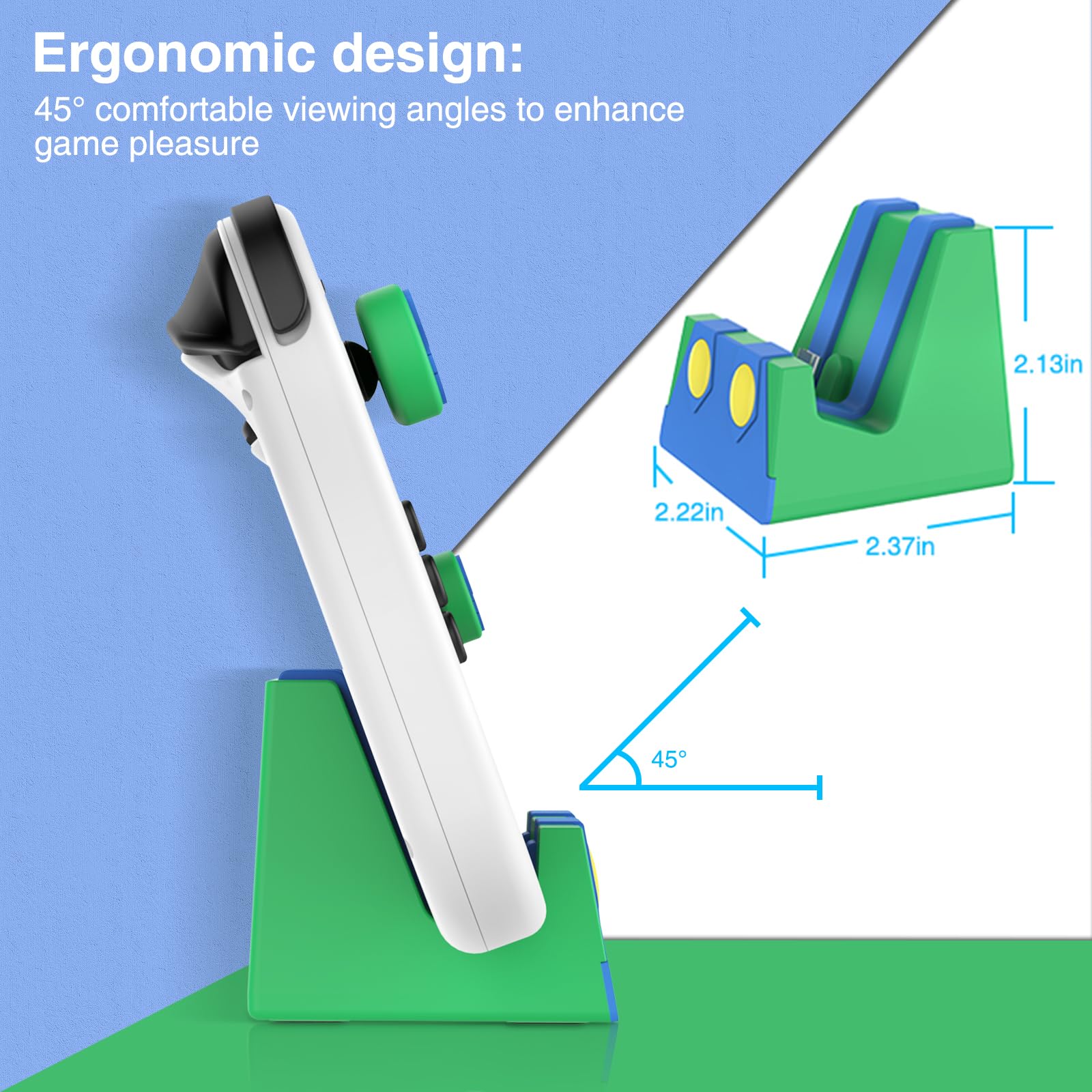 Heiying Switch Charging Dock For Switch/Switch Lite/Switch Oled, Portable Switch Charging Base Stand With Type C Port,Replacemen
