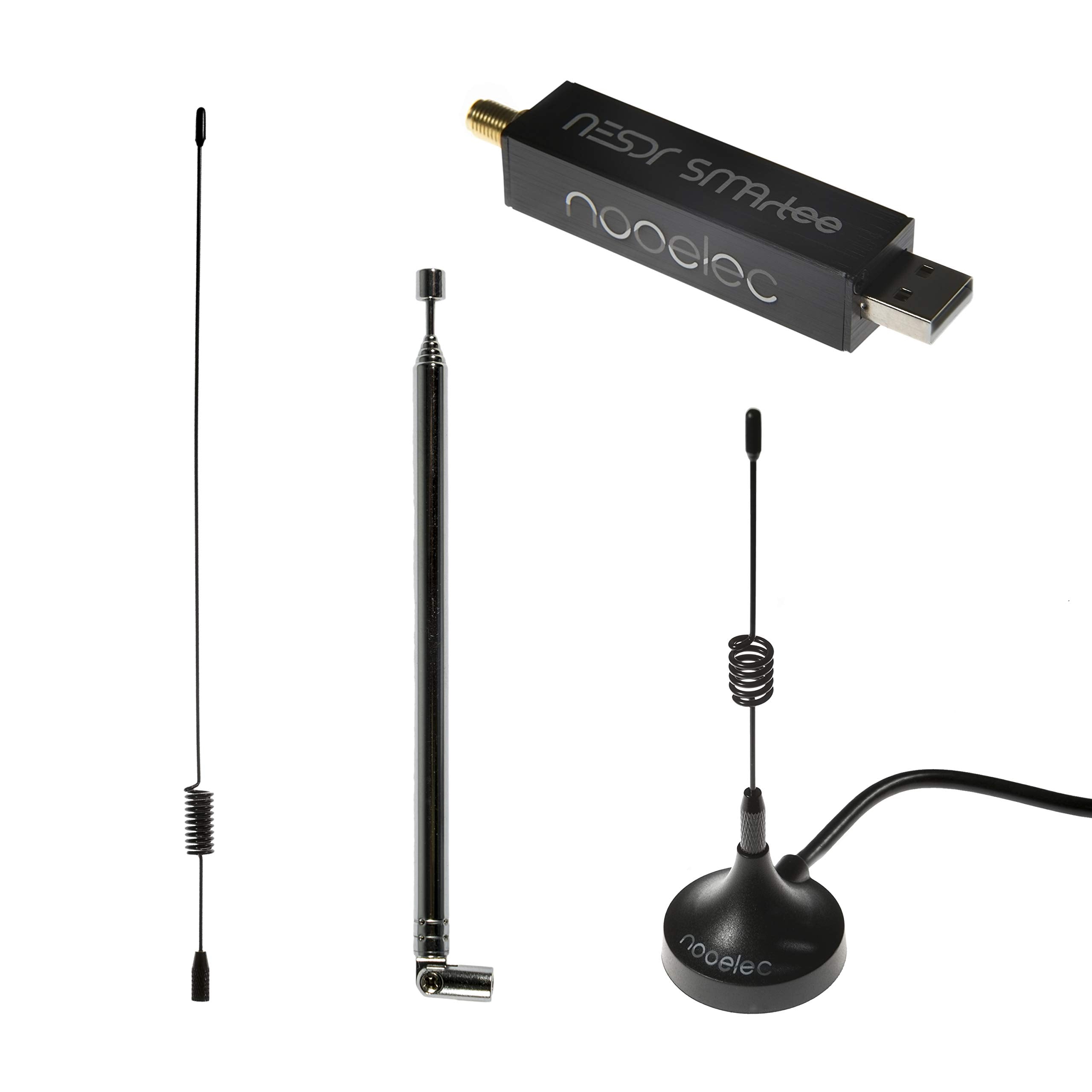 Nesdr Smartee V2 Bundle   Premium Rtl Sdr W/Integrated Bias Tee, Aluminum Enclosure, 0.5Ppm Tcxo, Sma Input, Antenna Base & 3 An
