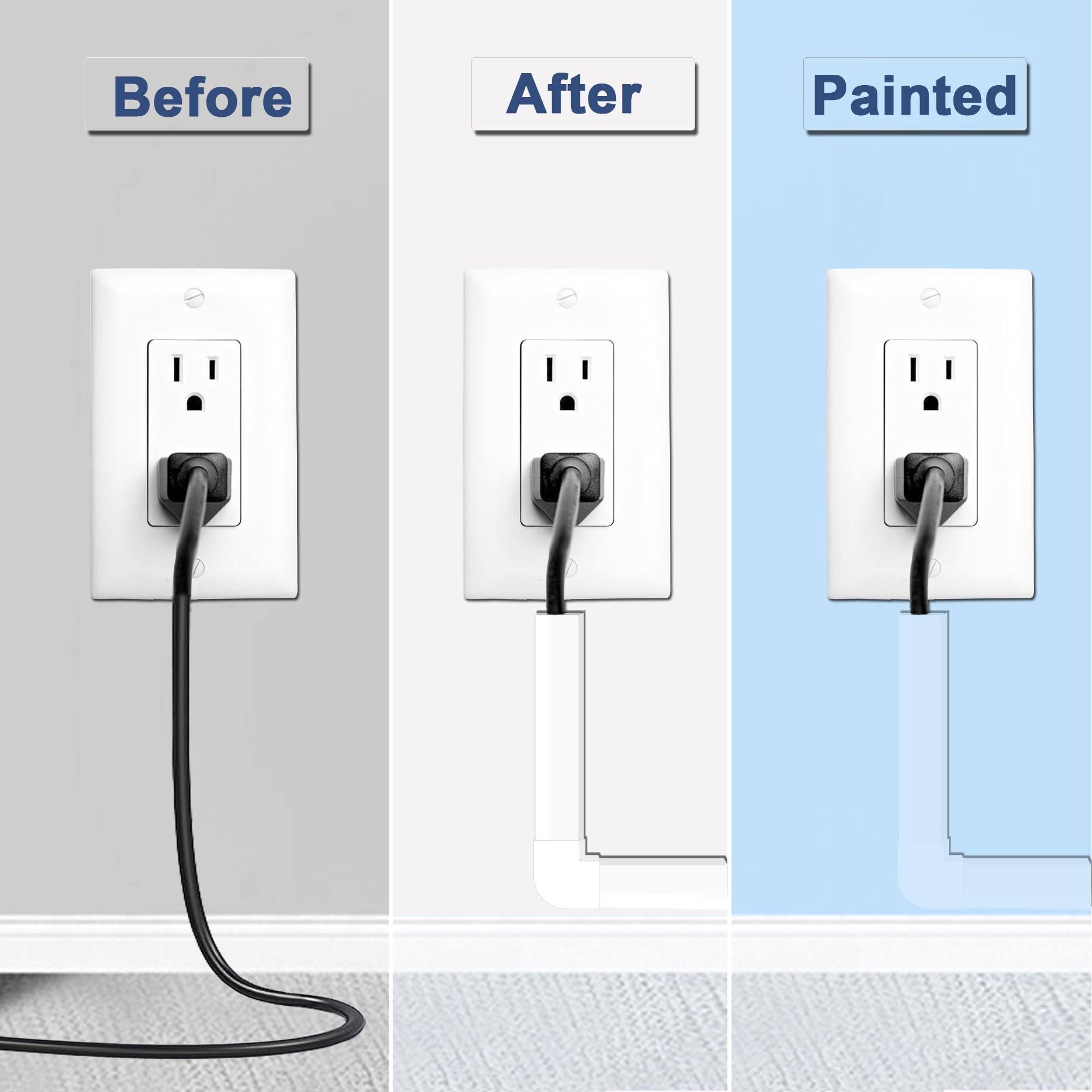 Cord Cover Raceway Kit   157'' Paintable Cable Concealer, Wire Hider For Tv Wall Mounting And Wire Management
