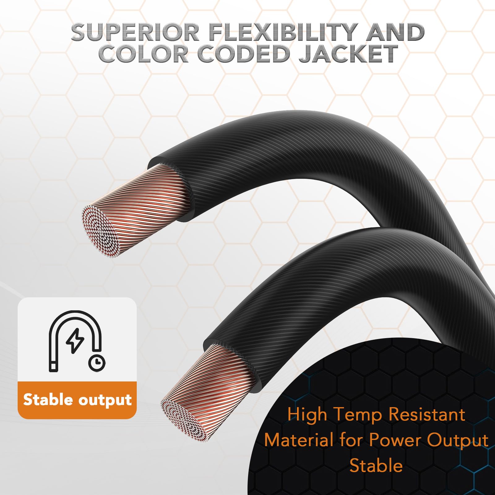 Topstronggear 4 Gauge Black 25Ft Power/Ground Wire Copper Clad Aluminum Cca True 4 Awg Power Wire True Spec And Soft Touch Cable