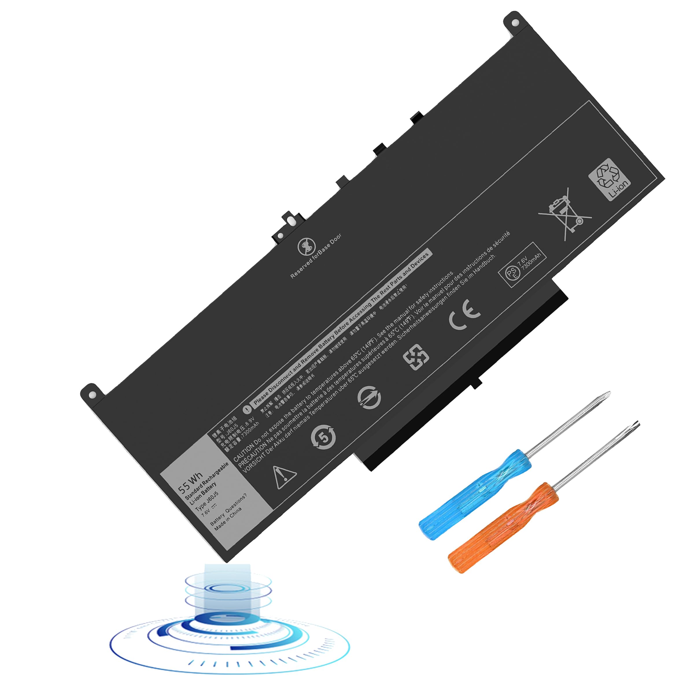 Vnyunqwe E7470 Battery E7270 Battery J60J5 Battery For Dell Latitude E7470 E7270 7470 7270 Laptop Battery, Type 1W2Y2 0Mc34Y Mc3