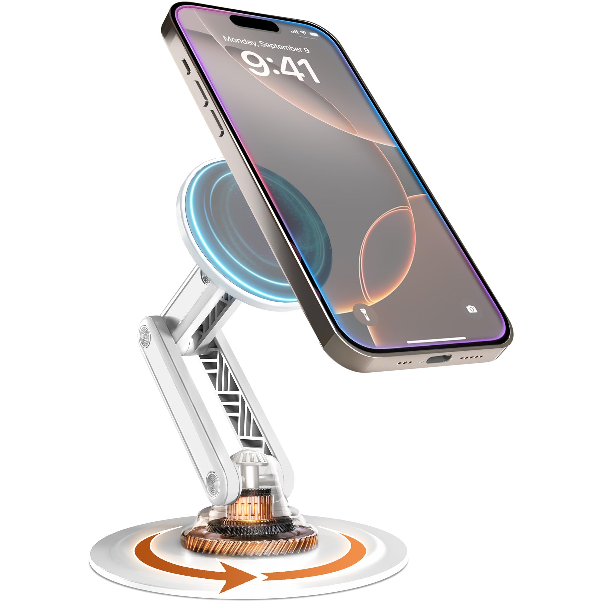 Cooper Mag360 iPhone Stand for Desk, 360 Adjustable MagSafe Phone Stand, MagSafe Phone Holder with Strong Magnetic Mag Safe | iP