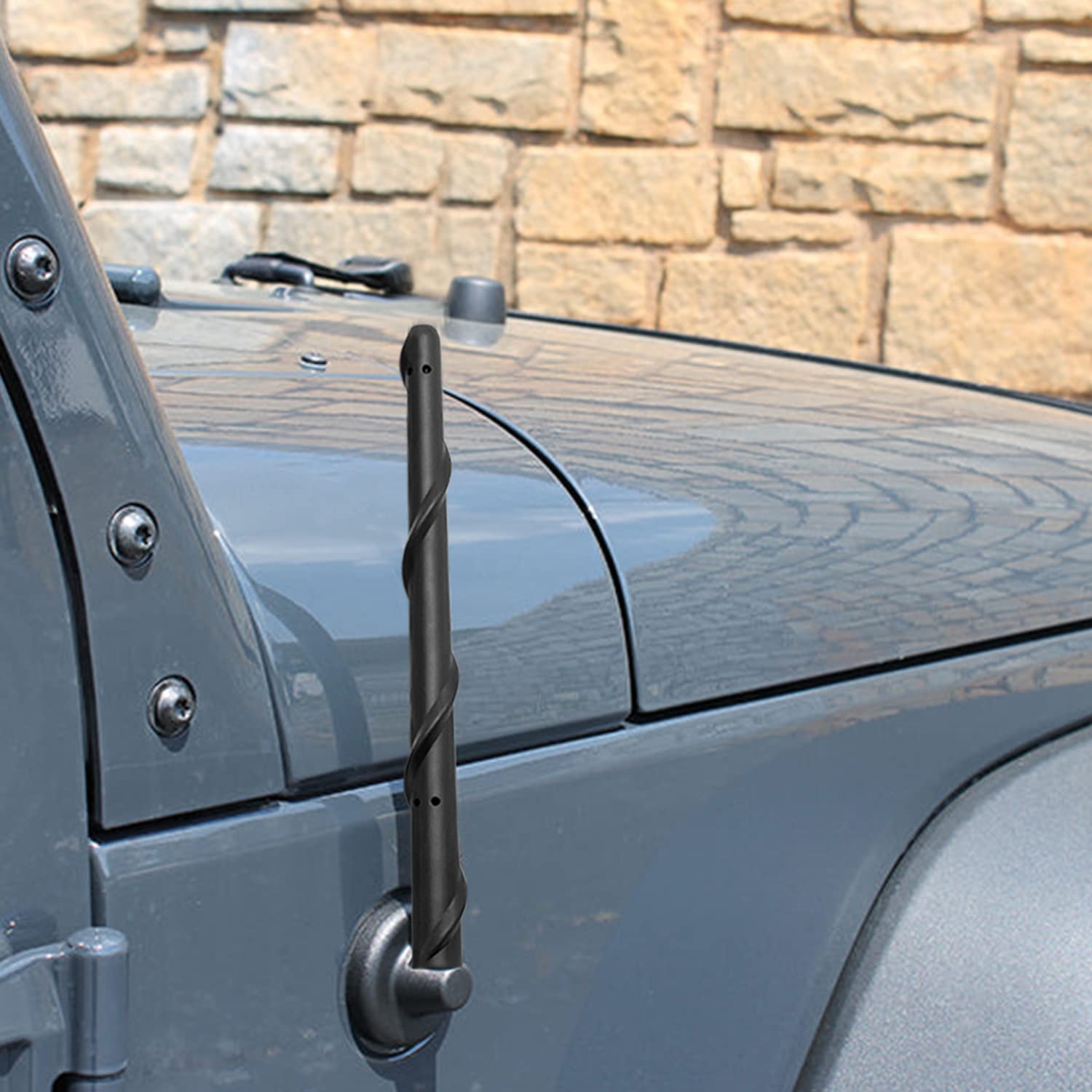 Short Antenna Compatible With Jeep Wrangler Accessories Jk Jl Unlimited Gladiator Accessories Jt, 7 Inch For Jeep Jku Jlu Sahara