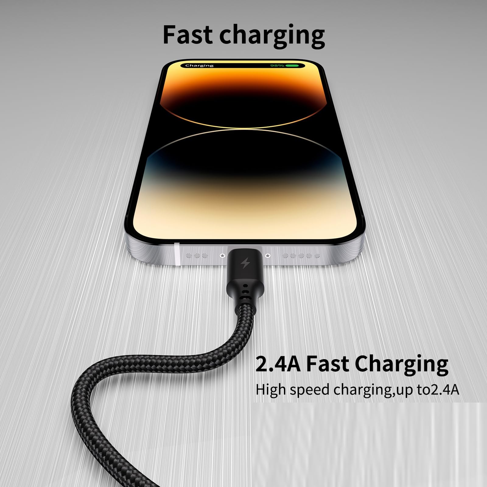 6 Inch Short Usb C To Lightning Cable, 3Pack [Mfi Certified] Braided Type C To Lightning Cable Pd Fast Charging 0.5Ft Usb C Ipho