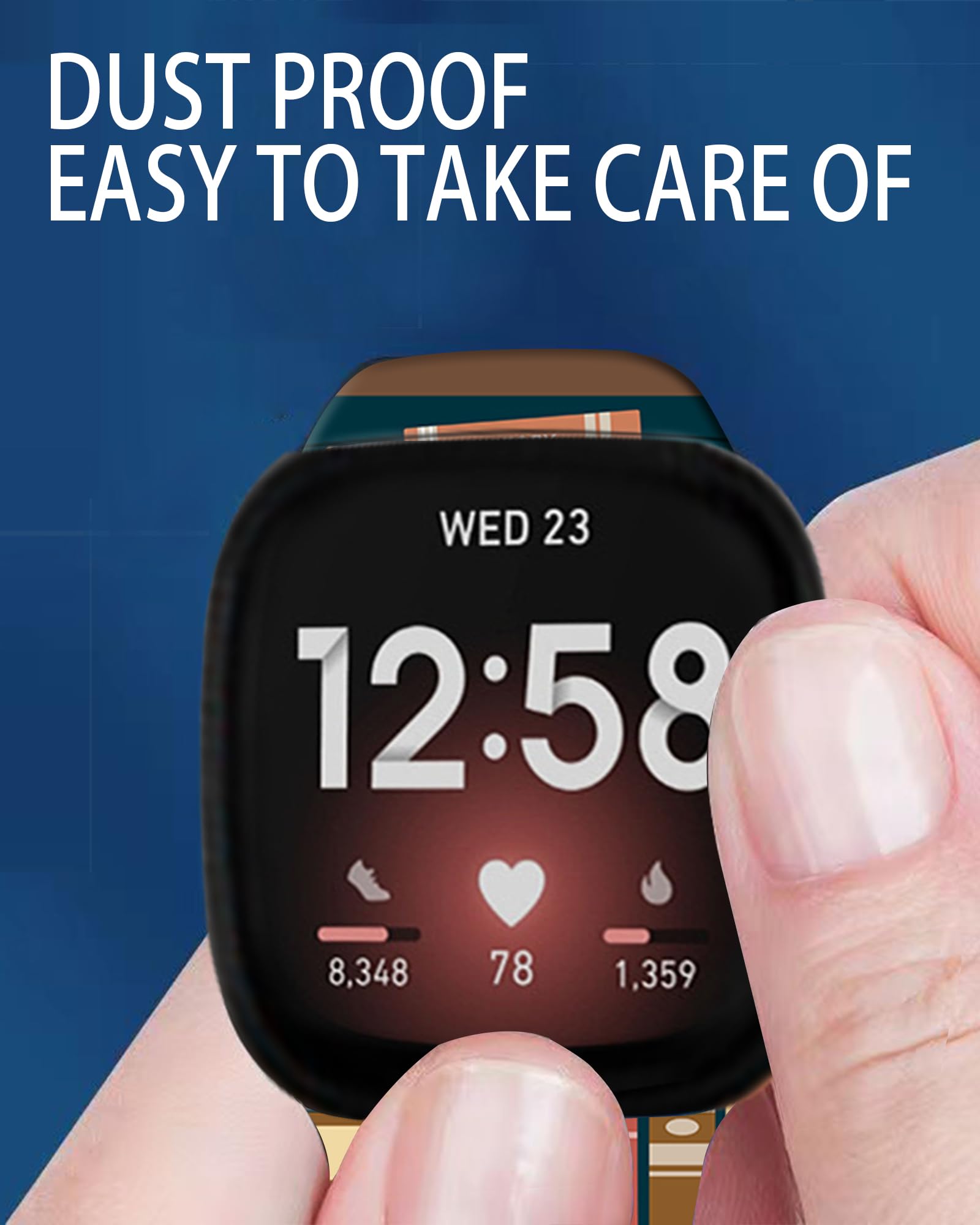 Lnzlking Sport Band Compatible With Versa 4/3, Sense 2 - Elastic Replacement Wristbands For Women & Men Smart Watch