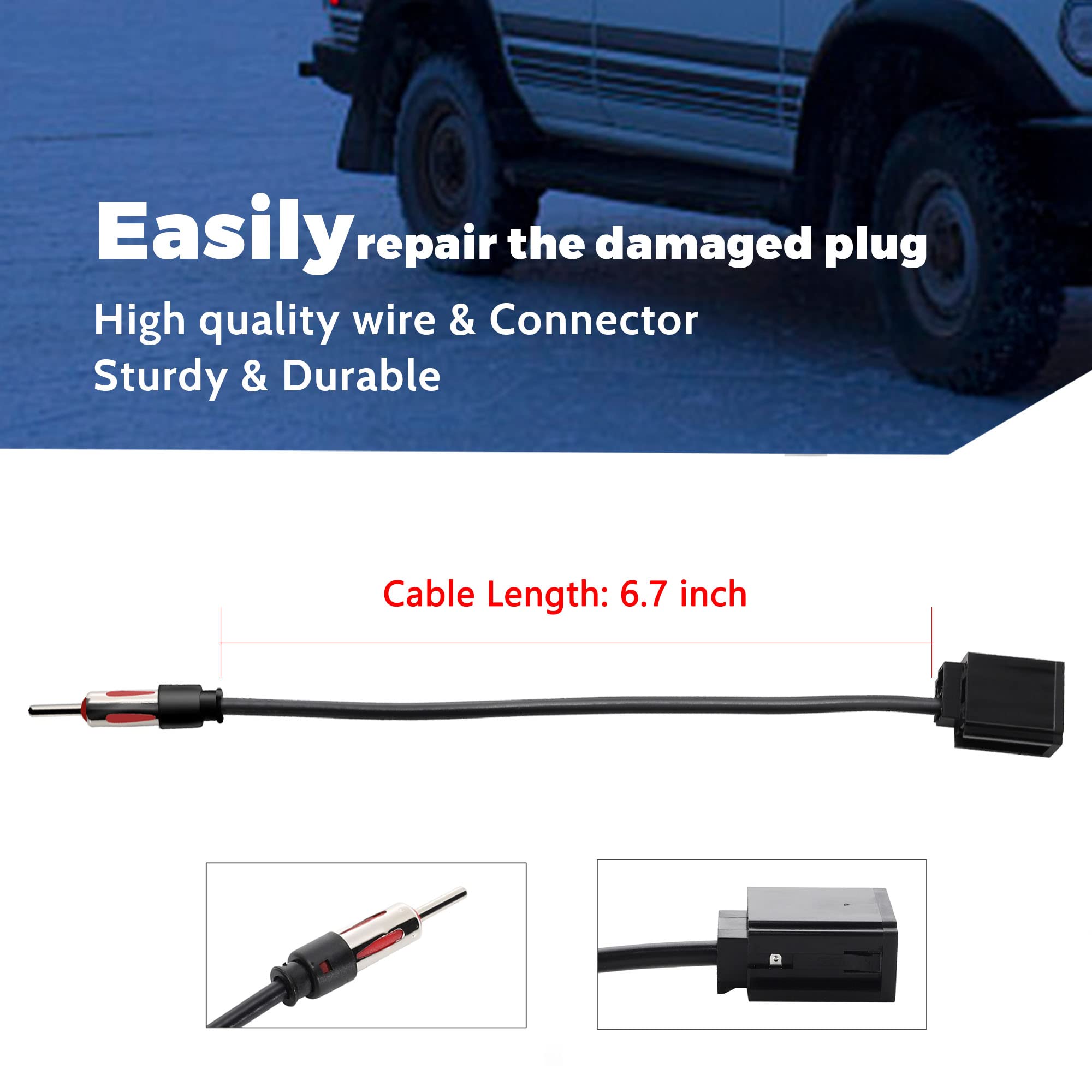 Anina Antenna Adapter For 1997 2007 Volvo Antenna Cable 40 Vl10