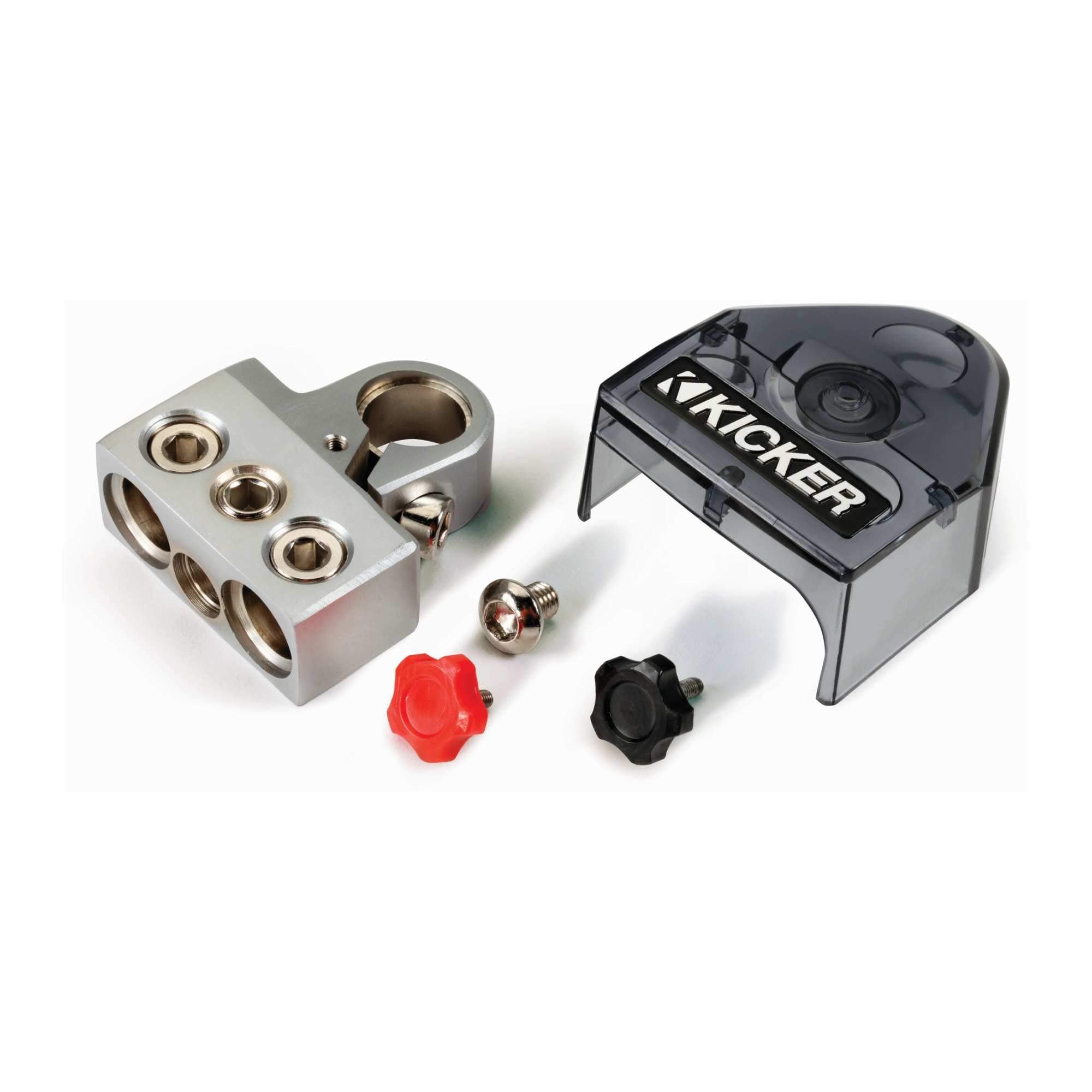 Kicker 46Bt4 Btpn3 Positive Or Negative Battery Terminal, 2 0/8Ga 1 4/8Ga Out